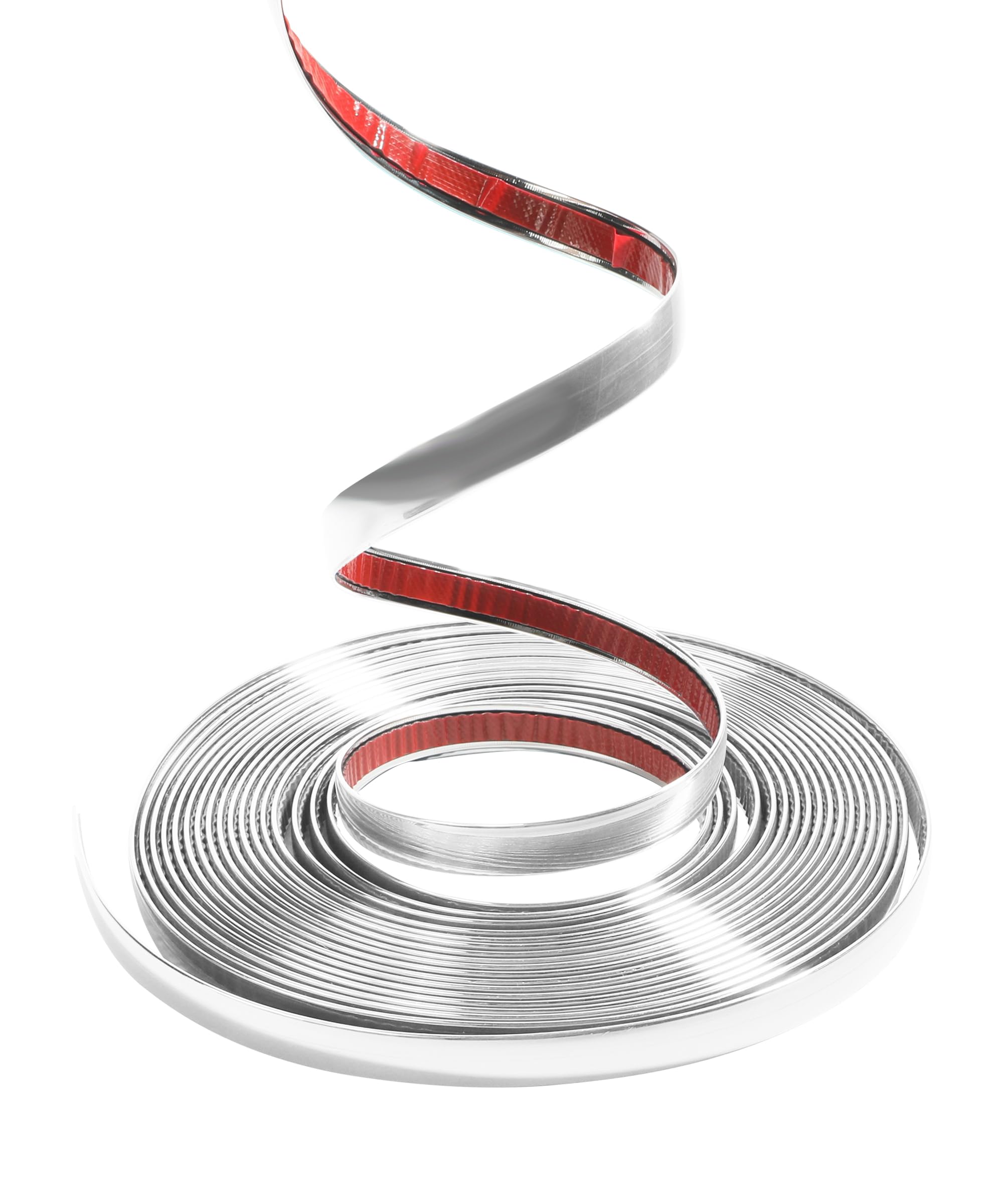 Zlirfy 25Ft Automotive Chrome Trim Molding,Universal Decorative Scratch-Proof Decorative Protect Sticker,1/2'' Wide Car Body Chr