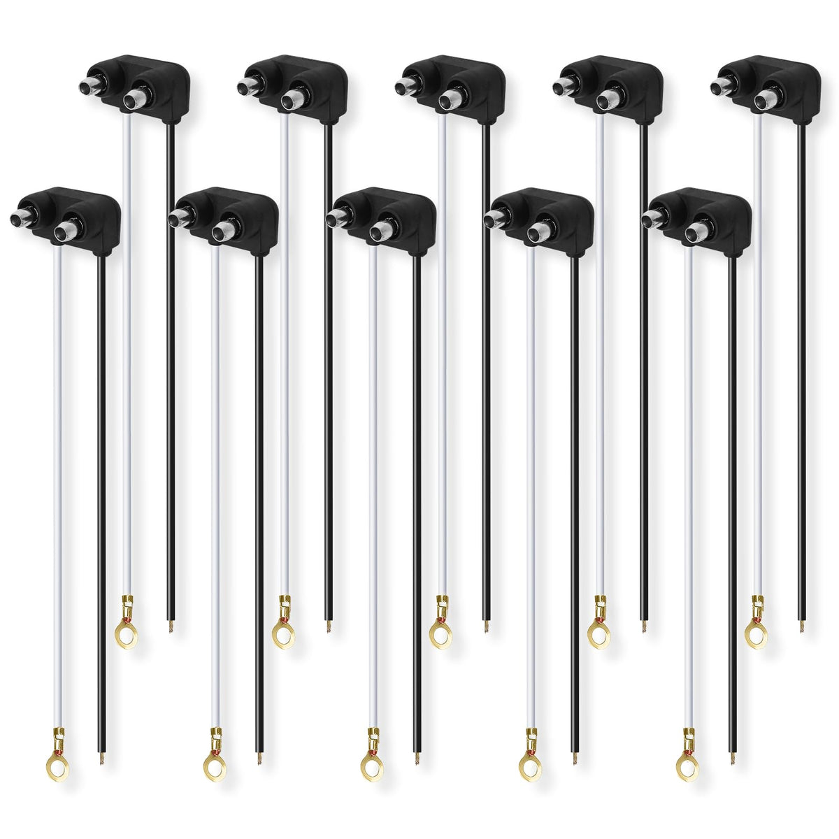 Ronybuy 10X Markers Wire Plug - 2 Wire Pigtail For Sealed Side Marker Tail Trail WBCARB09YHJ4D2M