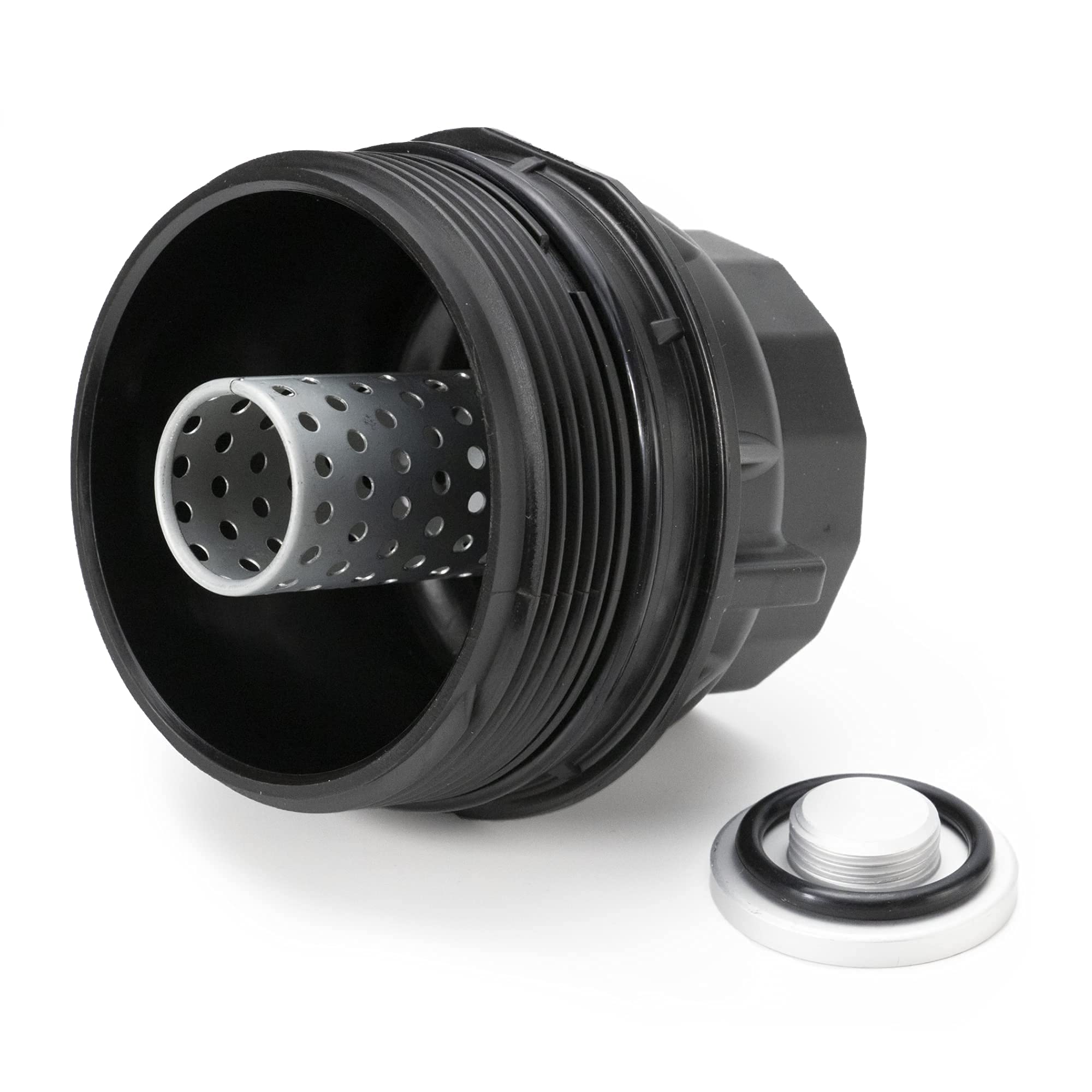 ROVIKE Oil Filter Housing Cap, Stainless Steel, Black, Model 15620-36020, Fits 2009-2019 Toyota Camry, Tacoma, Highlander, RAV4,