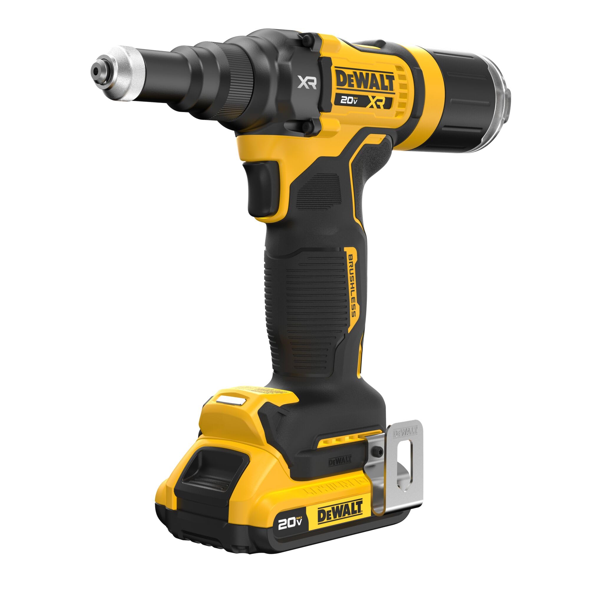Dewalt 20V Max Xr Cordless Rivet Tool, 3/16', Battery And Charger Included (Dcf403D1)