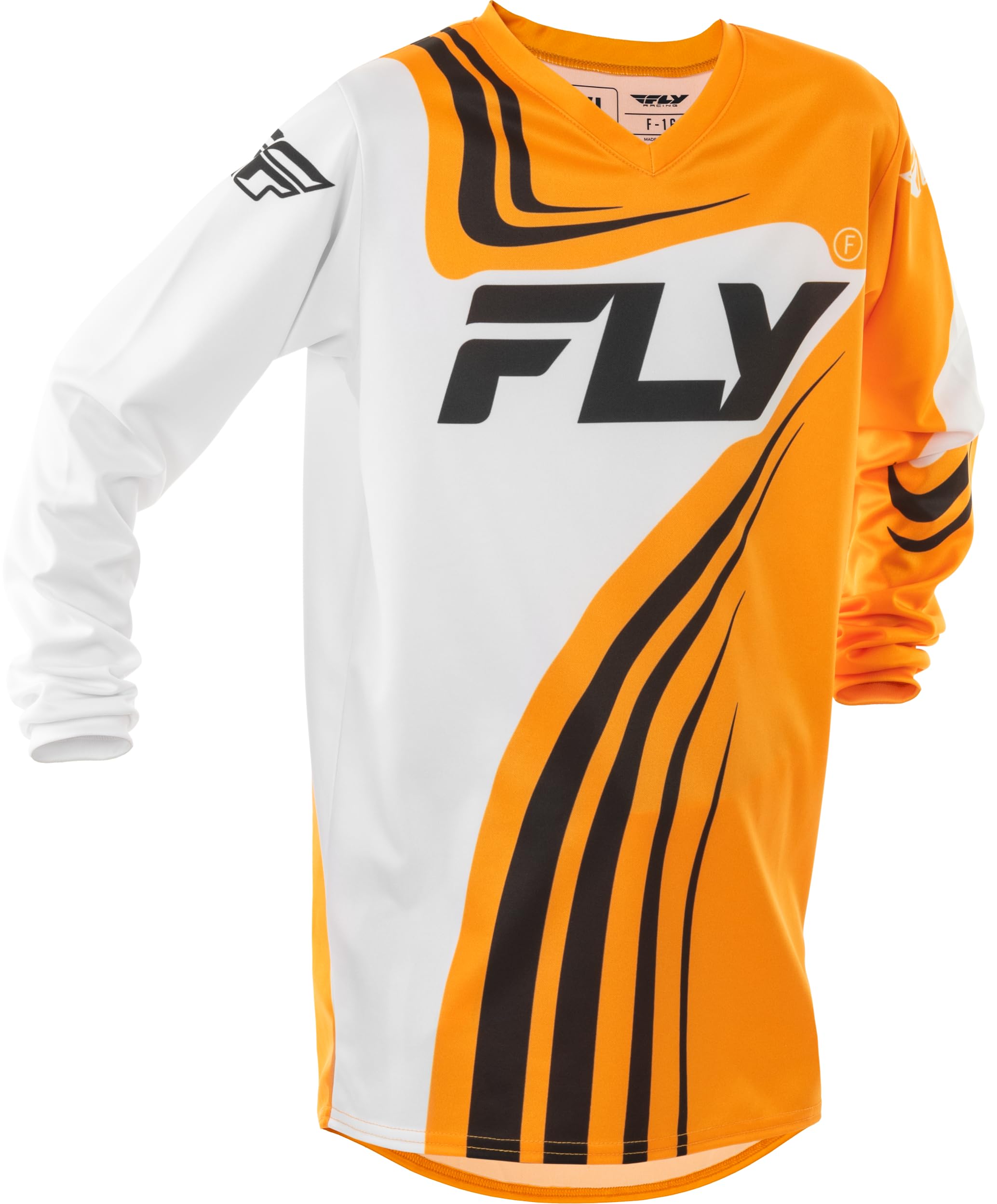 Fly Racing Youth F-16 Jersey (Yellow/White/Black, Youth X-Large)
