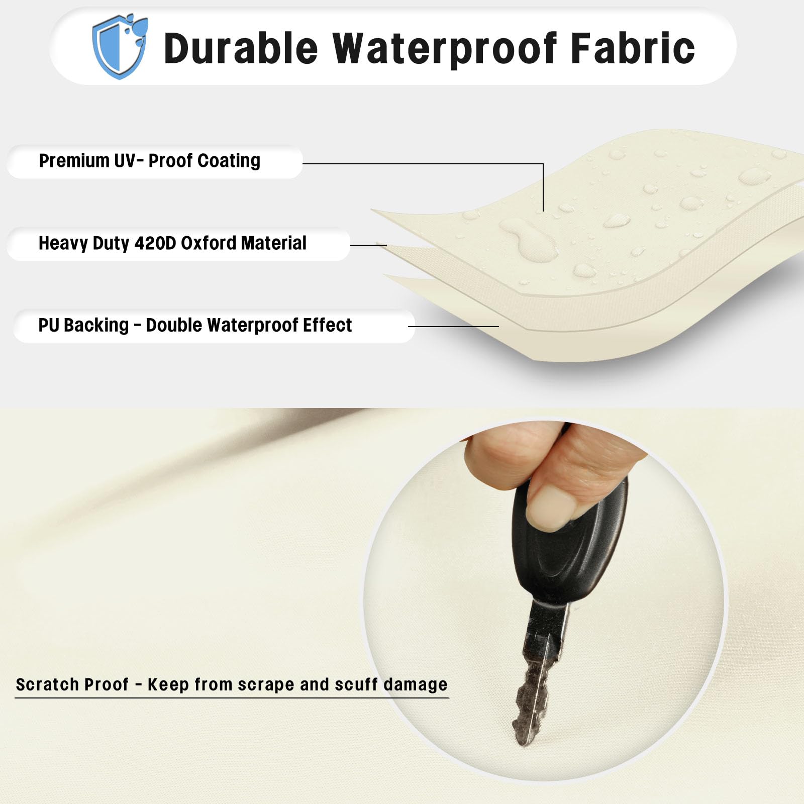 Outdoorlines Outdoor Waterproof Tire Cover Set Of 4 - Uv-Proof Trailer Wheel Cover Windproof Tire Protector For Rv Jeep Trailer