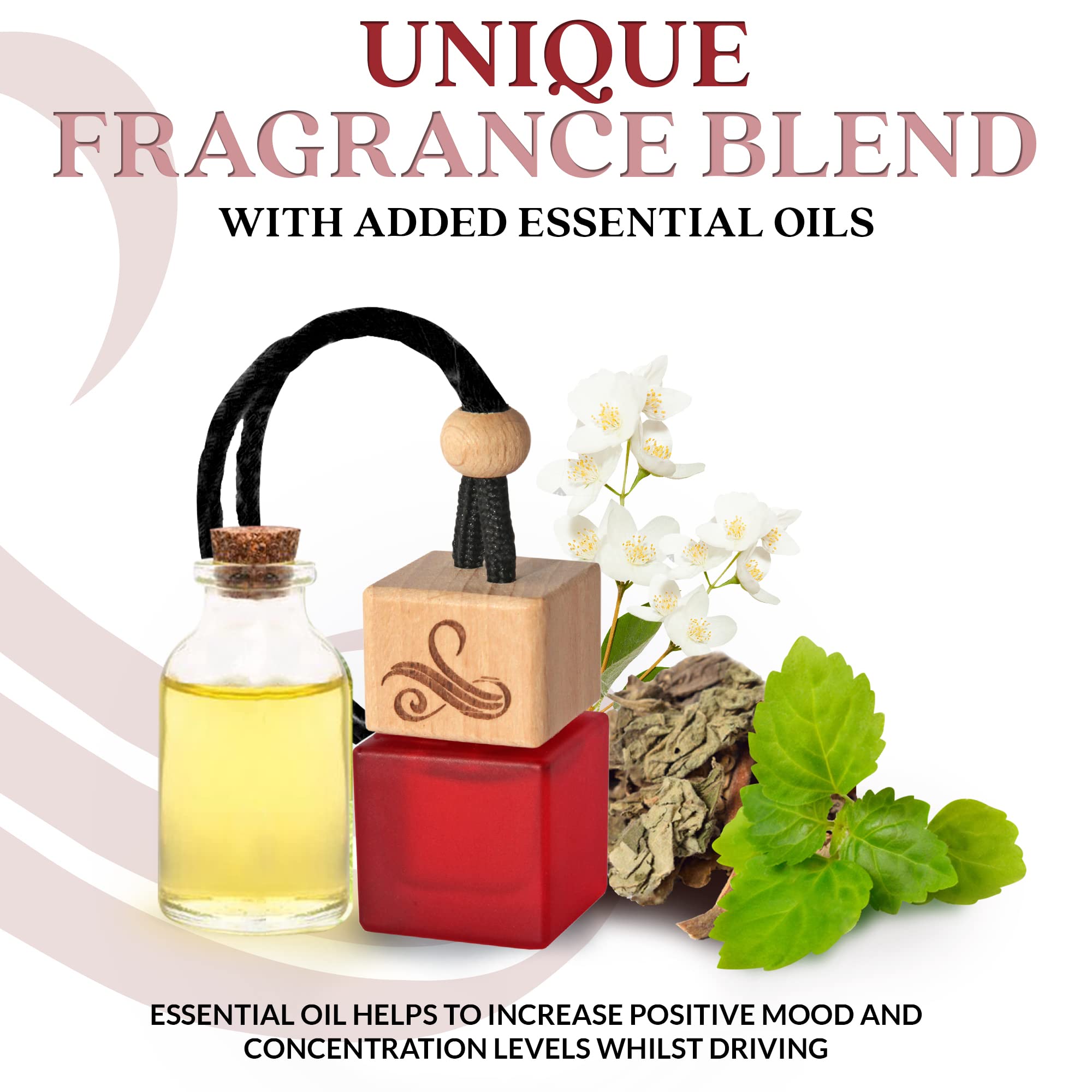 Black Opium Car Air Freshener For Women | Perfume Style Car Scents Air Freshener With Vent Clip | Strong Car Perfume Air Freshen