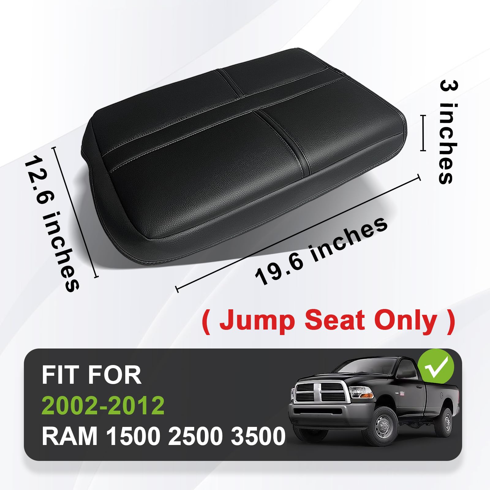 Muslogy Center Console Armrest Cover Compatible With Dodge Ram1500/2500/3500 2002-2012 Comfort Armrest Pad Arm Rest Cushion Vega