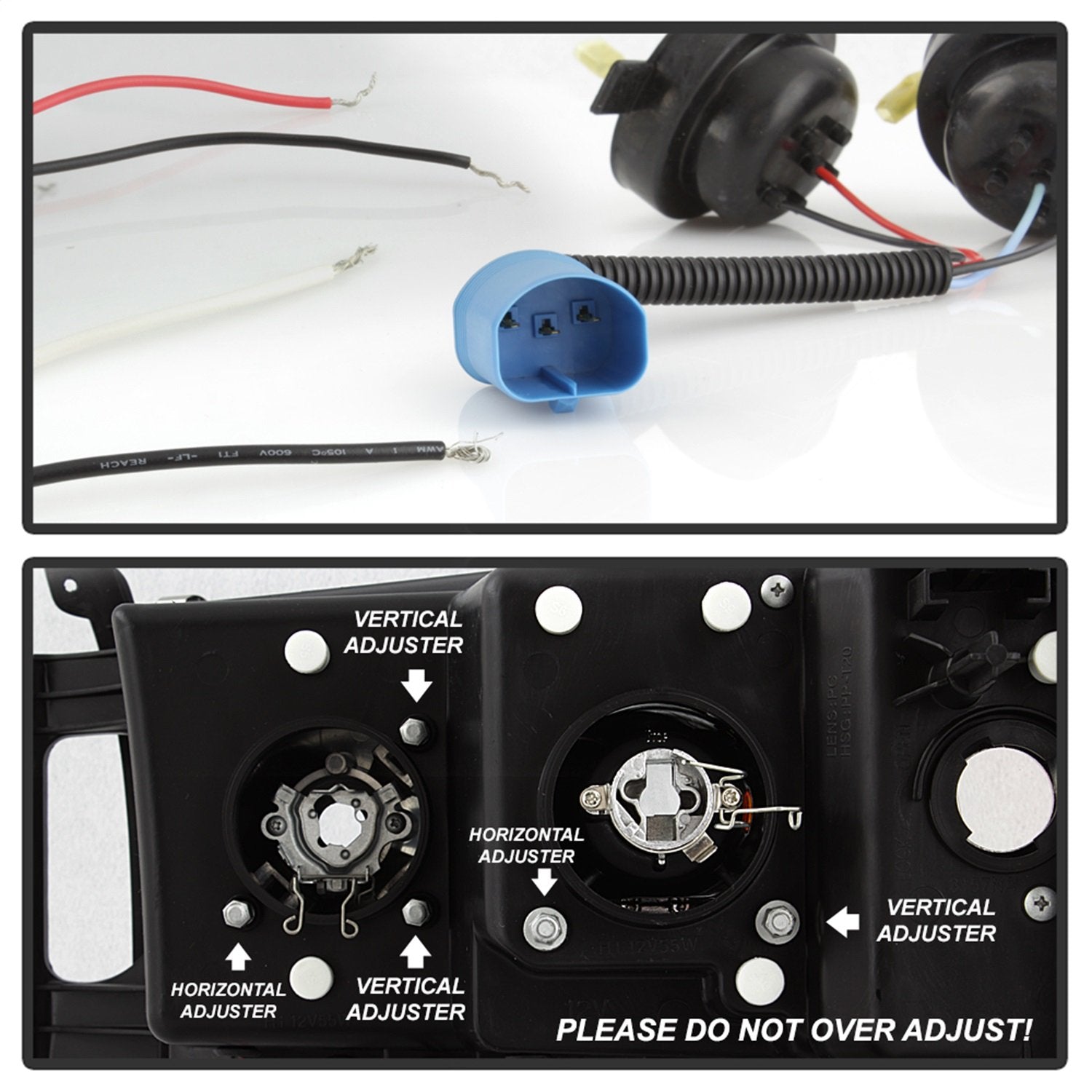 Spyder Pro-Yd-Dr02-Hl-C Dodge Ram Halo Led Chrome Projector Headlights Assembly (Sold In Pairs)