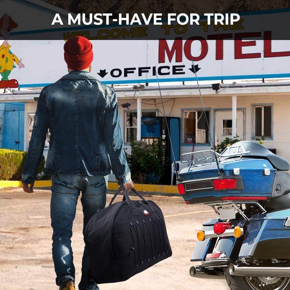 Kemimoto Tour Pack Organizer Travel-Paks Soft Liner Luggage Bag 26L Compatible With Street Glide Electra Glide Road Glide Road K