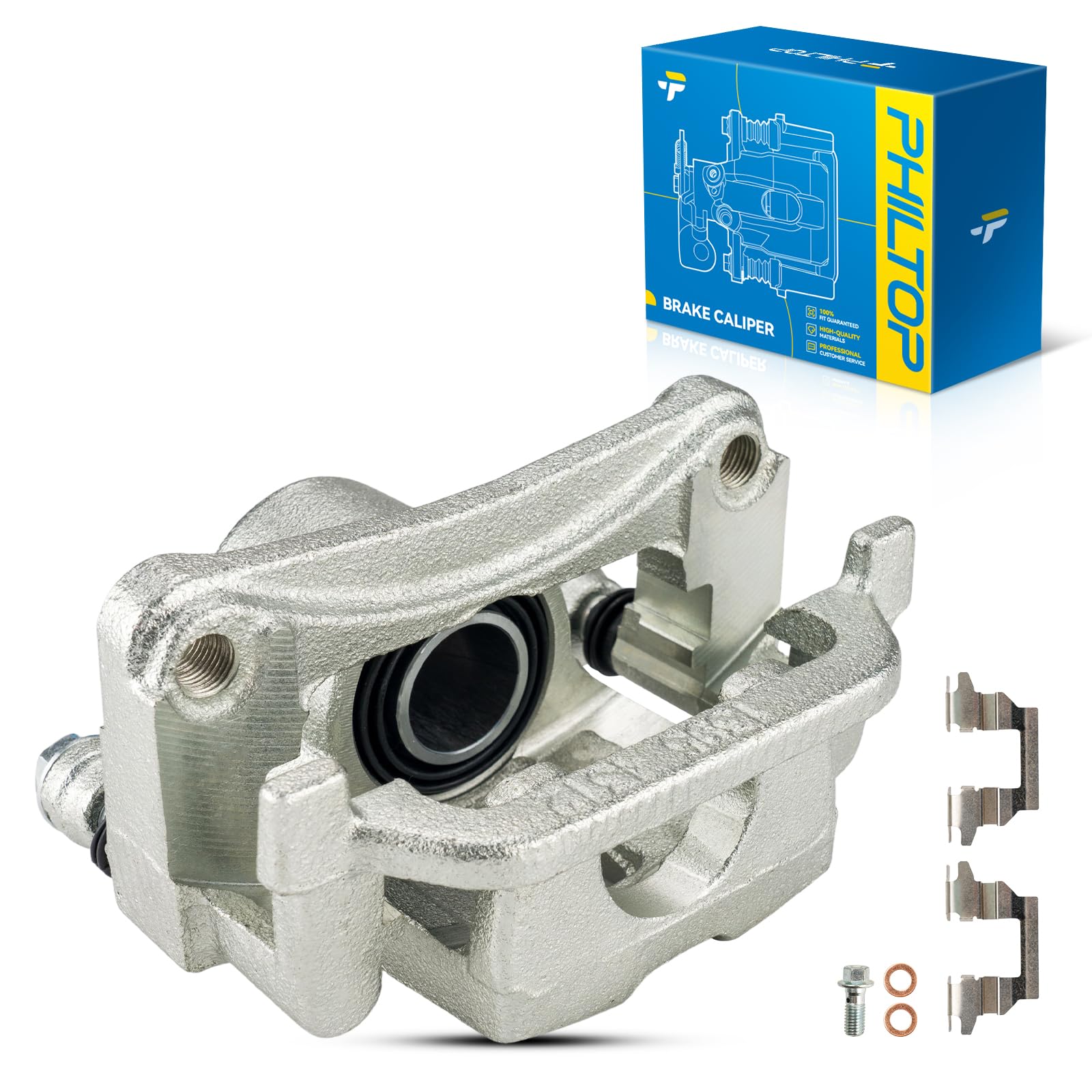 Philtop Brake Caliper Rear Left Compatible With 2005-2008 G35, 2009-2010 G37, 2006-2009 M35, 2006-2009 350Z, 2006-2009 M45, 2009