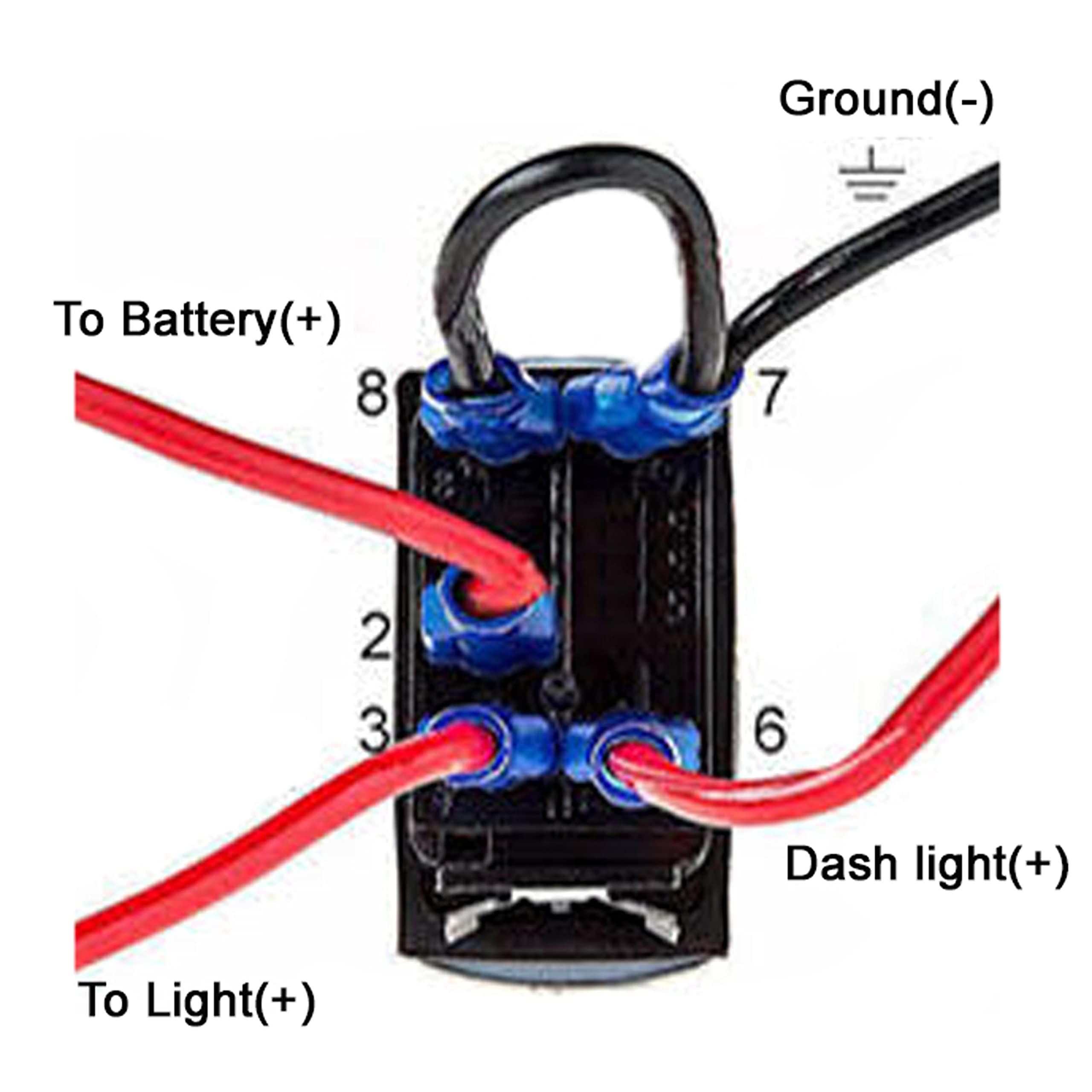 Bumper Light Bar Switch Oz-Usa Laser Blue Led Rocker On/Off Switch Utv Truck Polaris Rzr Xp 900 800 Dash