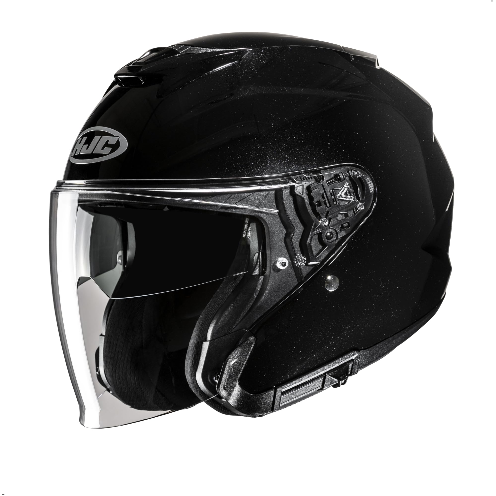 HJC i31 Solid Open Face Motorcycle Helmet, DOT Approved (Black, XX-Large)