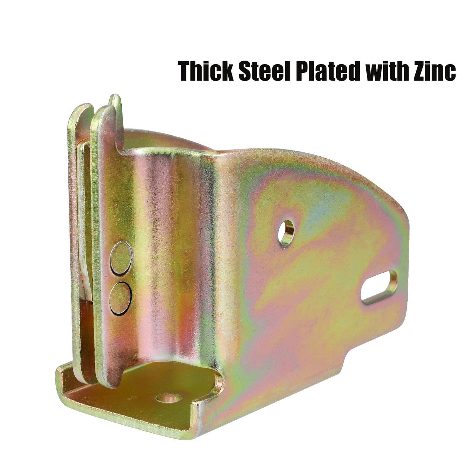 Eapele E-Track Wood Beam End Socket Accessories, Zinc-Coated Steel, Fit With 2X4 2X6, Add Removable Load Lock Bars To E-Track Cargo Area (10Pcs)