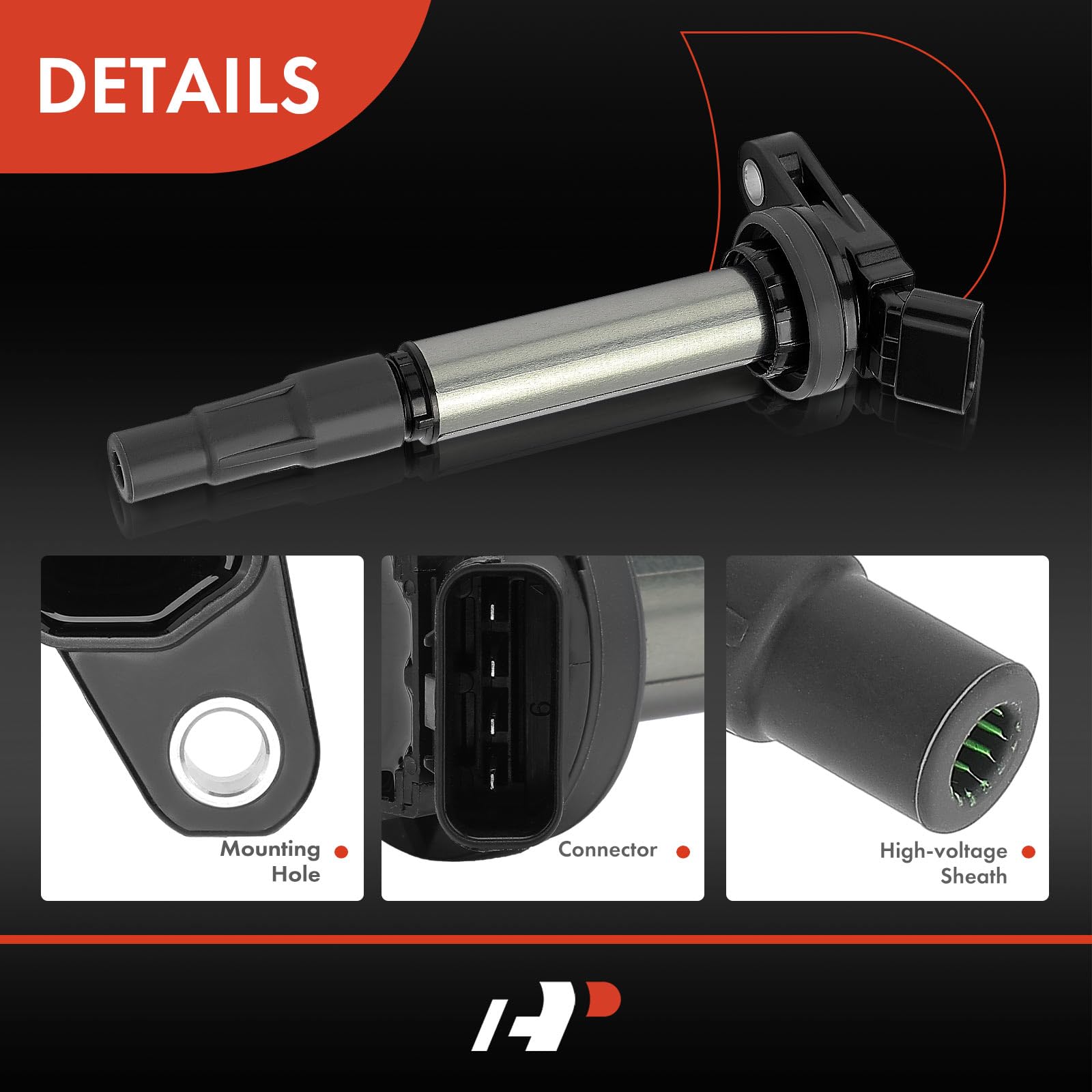 A-Premium 2Pcs Ignition Coil Packs Compatible With Toyota, Pontiac, Lexus & Scion Vehicles - 1.8L 2.0L - Corolla 2009-2019, Matr