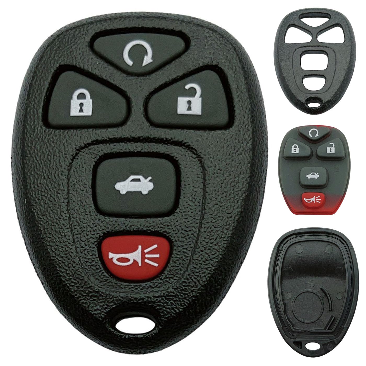 Replacement Key Fob Shell Case Fits for Buick Lucerne/Chevy Impala Monte Carlo/Cadillac DTS (OUC60270, OUC60221) Keyless Entry R