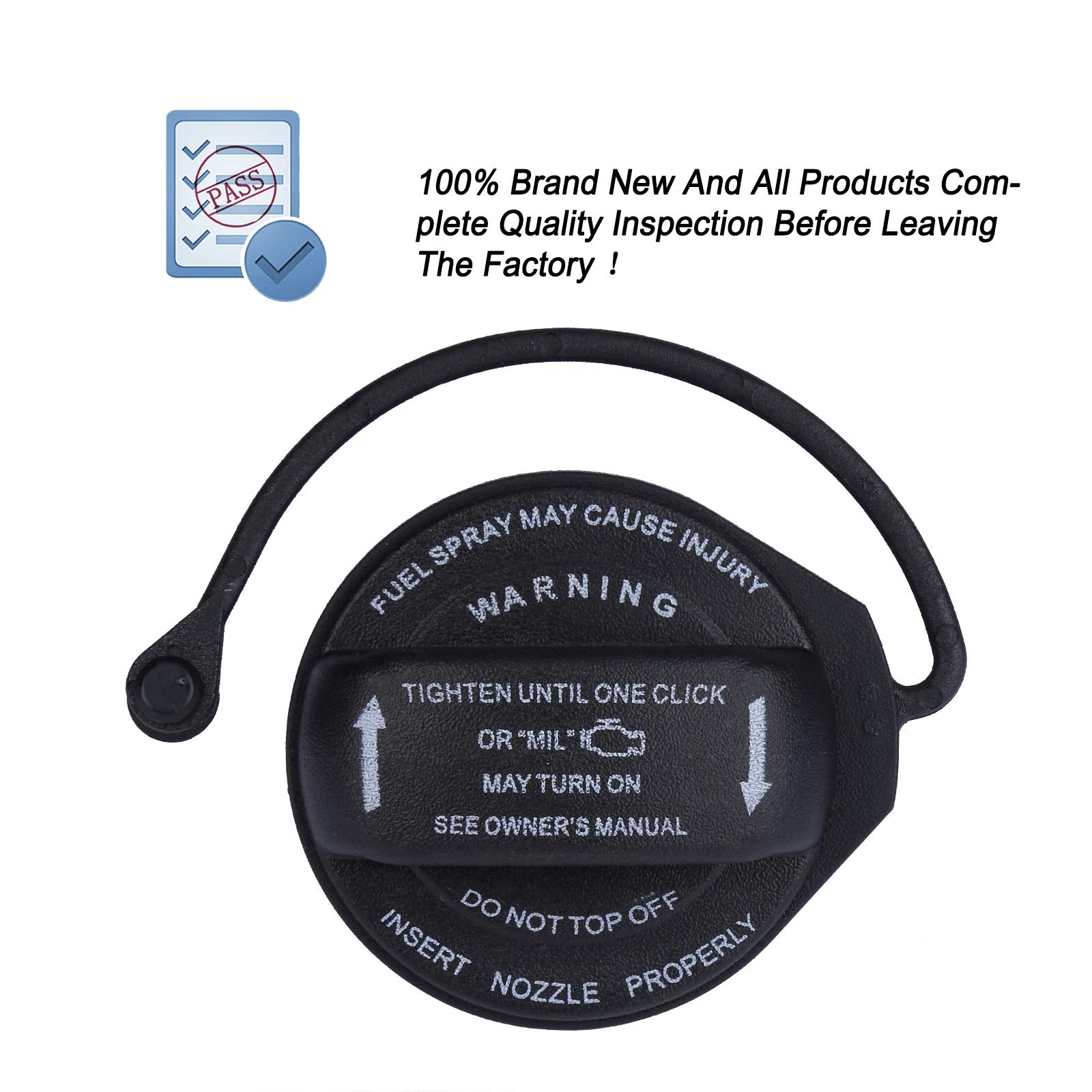 Oner Auto Parts Fuel Tank Filler Cap,Gas Cap Compatible With Volkswagen - 2011-2020 Vw Jetta, 2015-2020 Vw Gti, 2015-2020 Vw Golf, 2018-2020 Tiguan ,Replace # 5C0201550T,5Q0201550L,5C0-201-550-T