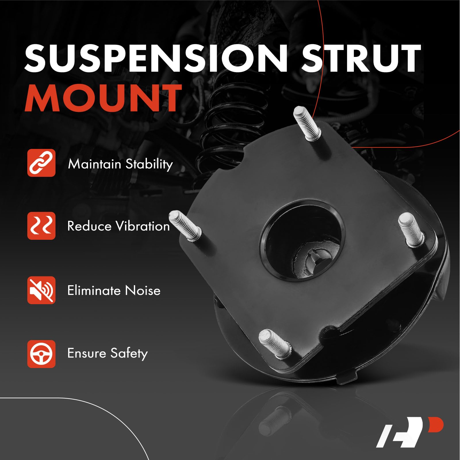 A-Premium Front Driver Or Passenger Side Suspension Strut Mount Compatible With Ford Edge Mustang 2011-2014 Lincoln Mkx 2011-201