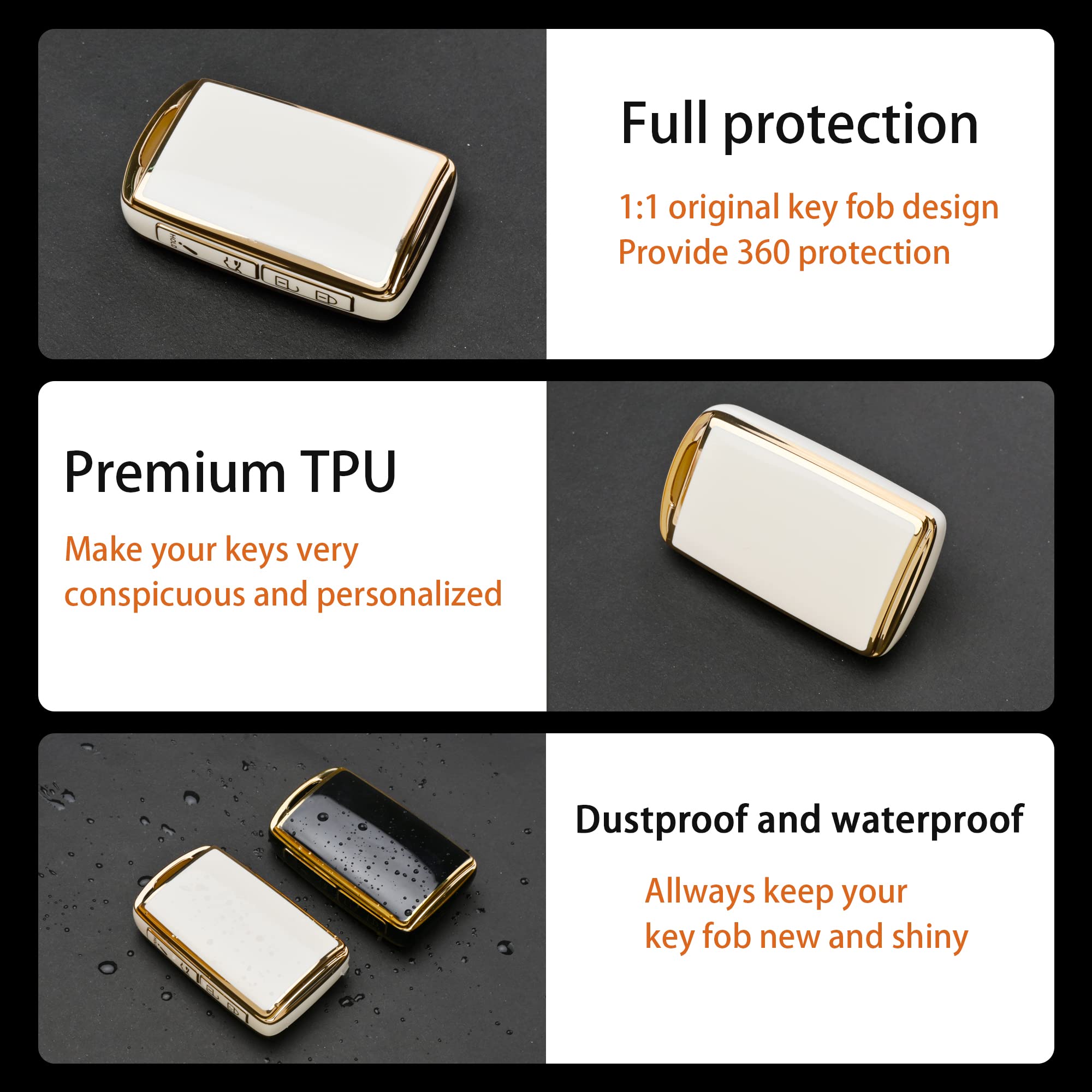 Tecarate Compatible For Mazda Key Fob Cover - Soft Tpu Key Fob Case Compatible For 2019-2022 Mazda 3, Mazda 3 Hatchback, 2020-2022 Mazda Cx-5, Cx-30, Cx-10 Smart Remote Keyless(Red