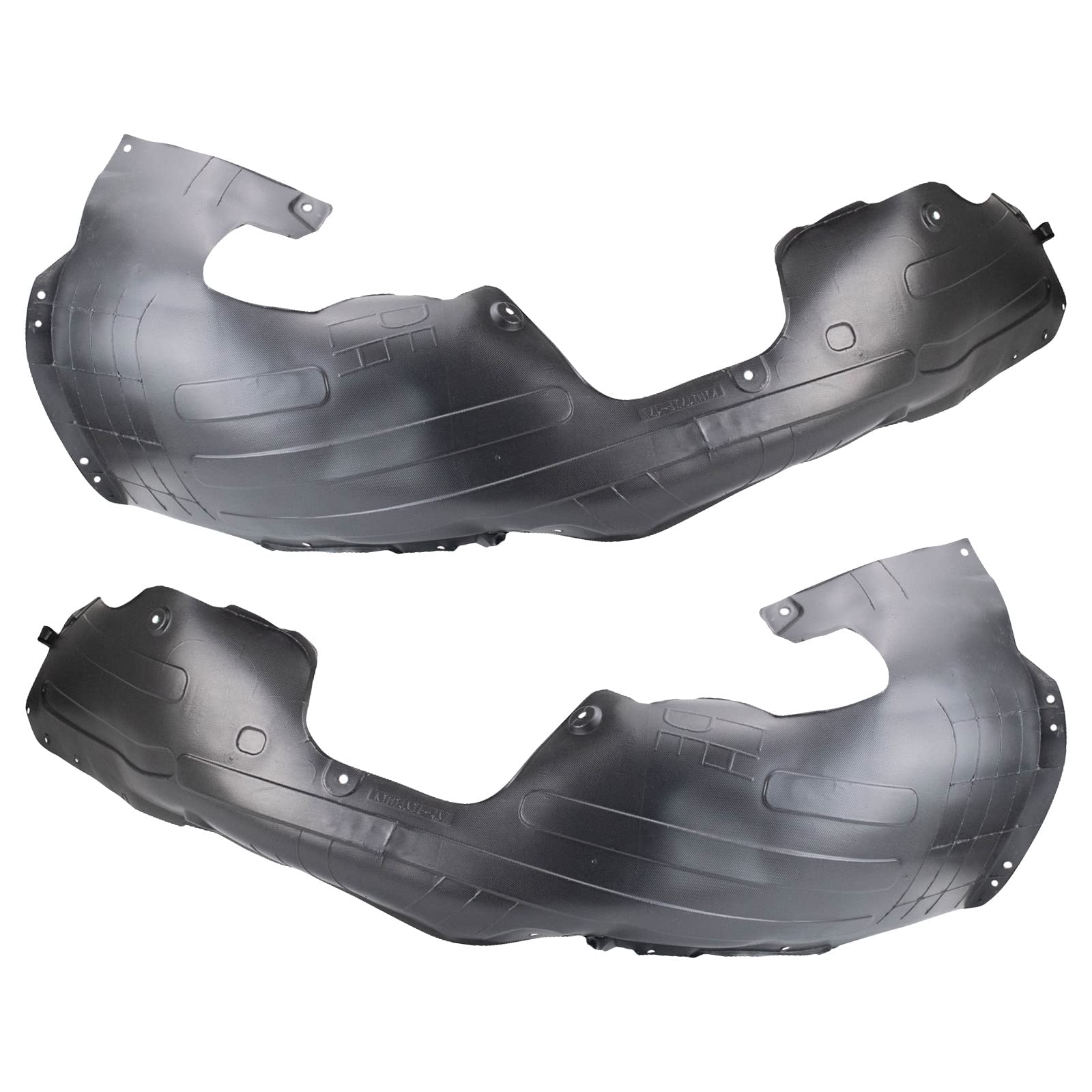 Trq Front Inner Fender Liner Set Compatible With 2017-2019 Kia Niro Ki1248161 Ki1249161