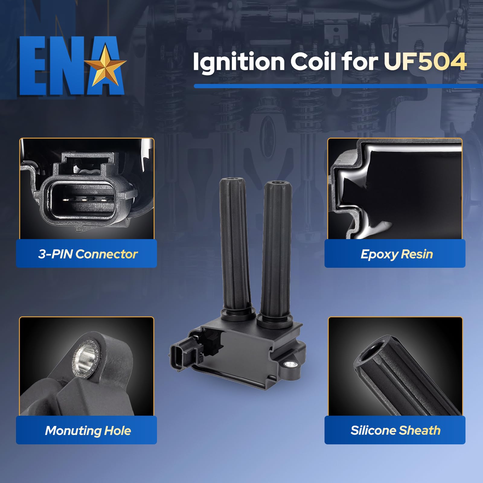 Ignition Coils Pack Set of 8 for 5.7 V8 HEMI Compatible with Dodge Ram 1500 2500 3500 Charger Durango Chrysler 300 Jeep Grand Ch