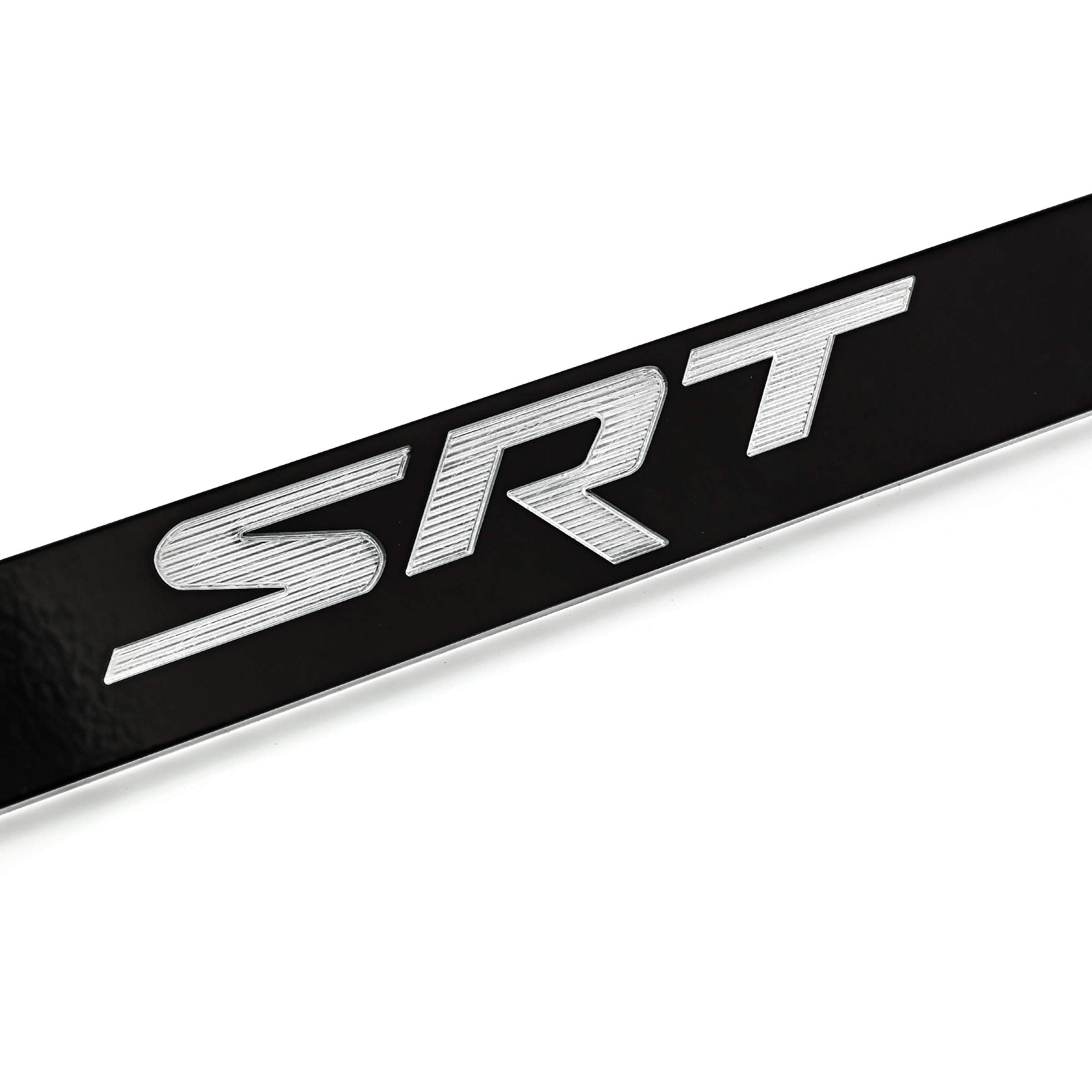 Dodge Srt License Plate Frame (2 Hole, Black/Wide)