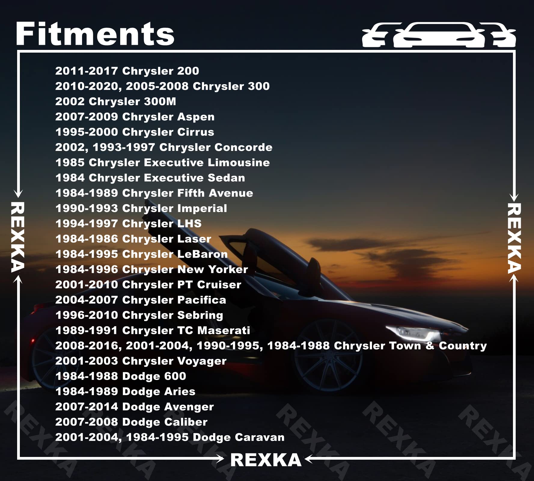 Rexka 101Pcs Fender Bumper Shield Fender Liner Push Pin Retainer Clips 6030441 For Jeep Dodge Ram Chrysler + Multipurpose Auto T