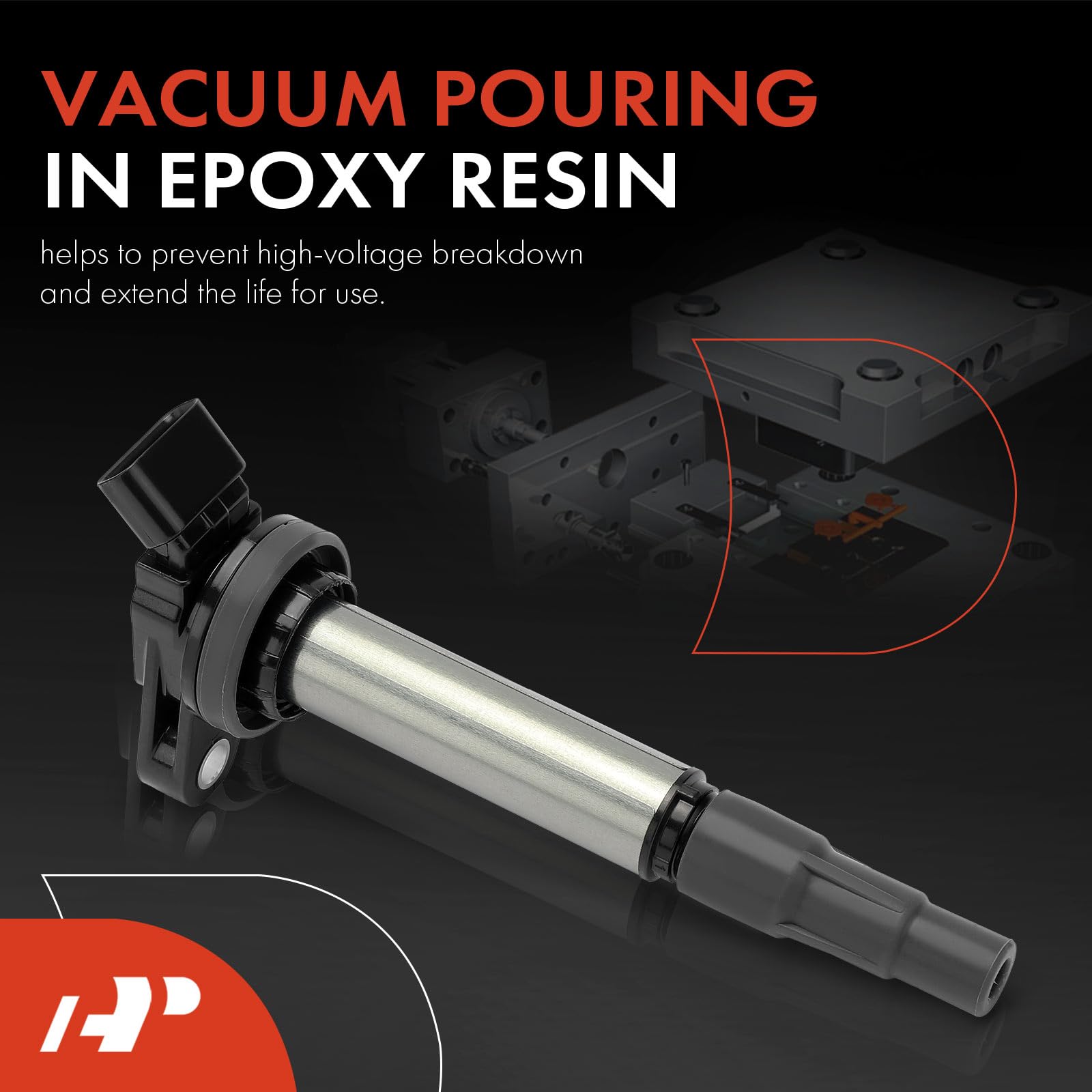 A-Premium 2Pcs Ignition Coil Packs Compatible With Toyota, Pontiac, Lexus & Scion Vehicles - 1.8L 2.0L - Corolla 2009-2019, Matr