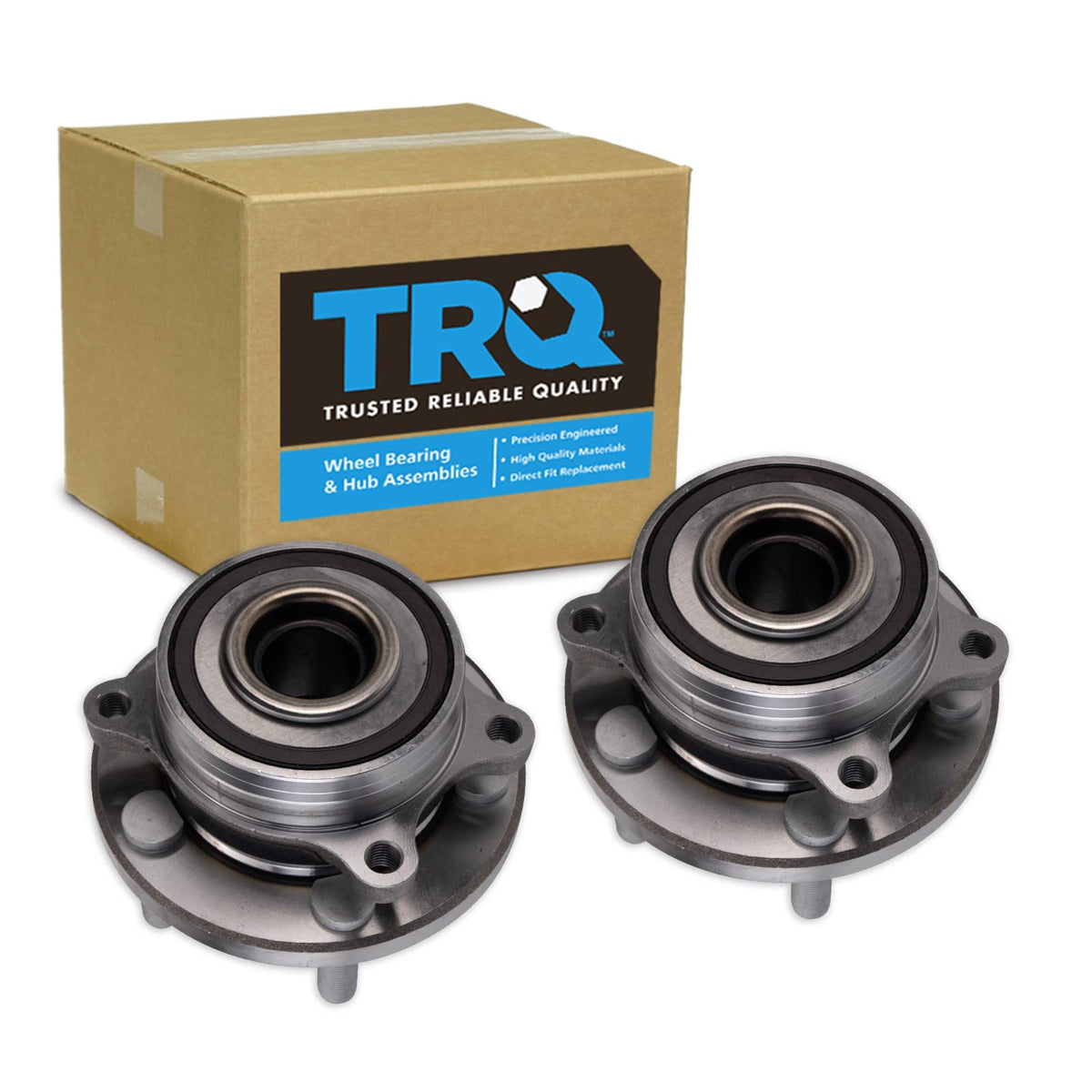Trq Front Wheel Hub Bearings Assembly Set Compatible With 2017-2020 Ford Gt 2018-2020 Mustang