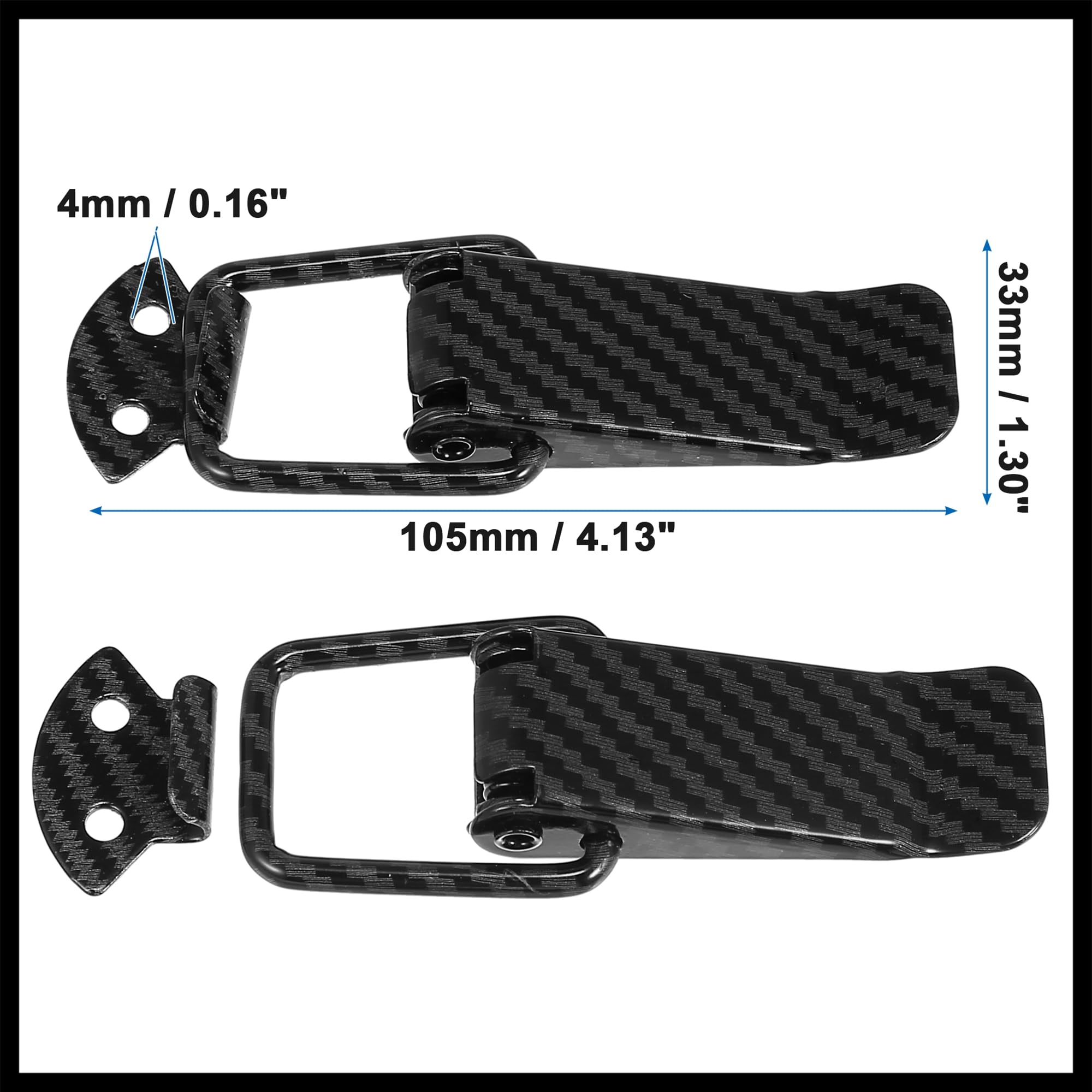 Hihaha Universal Car Bumper Security Hook Lock Clips Quick Release Hook Clips for Car Trunk Quick Release Fasteners for Trunk Bu