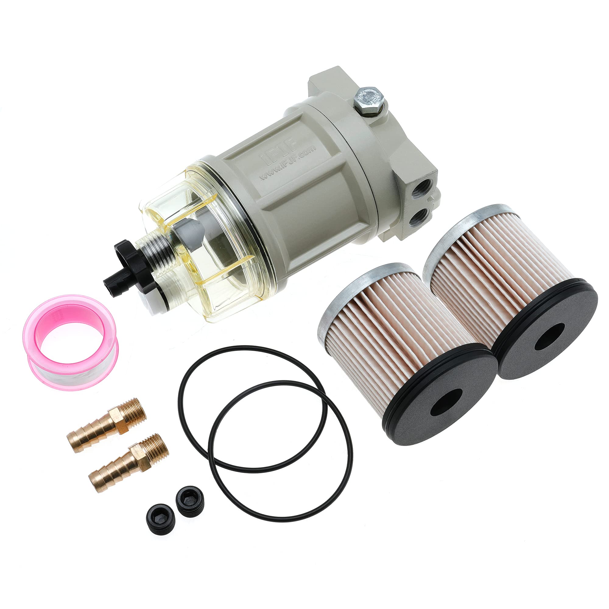 Ifjf R12H (R12T Upgrade) Fuel Water Separator Marine Complete Combo - Replaces S3240 120At Npt Zg1/4-19 Automotive Replacement S