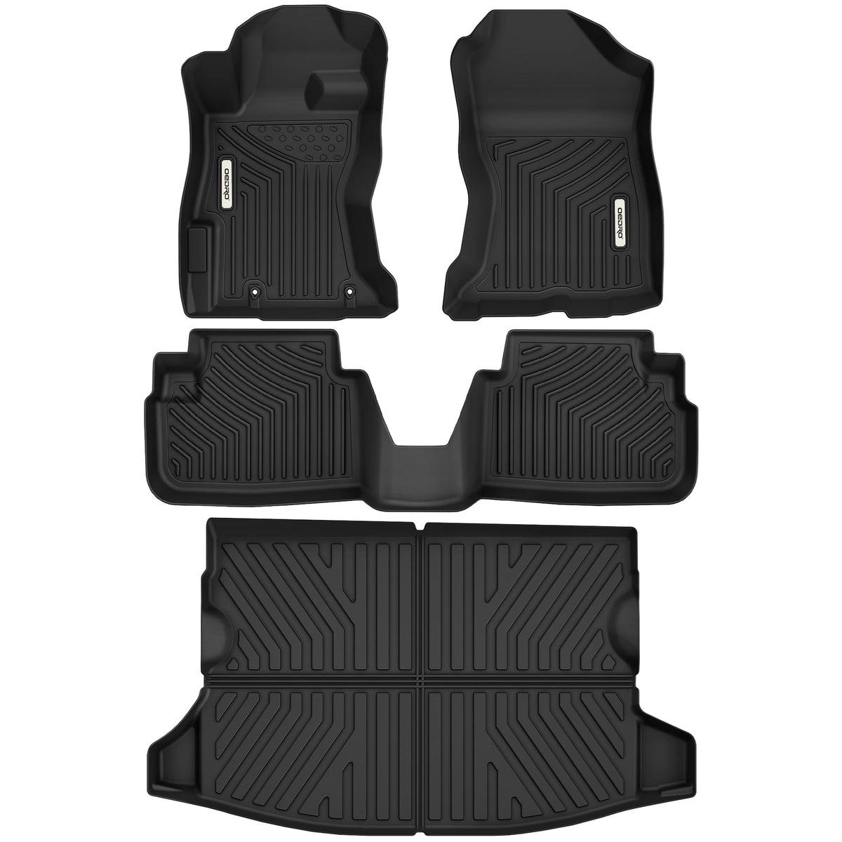 Oedro Floor Mats For 2018-2023 Subaru Crosstrek/ 2017-2023 Subaru Impreza, Custom Fit All Weather Subaru Crosstrek Accessories 2