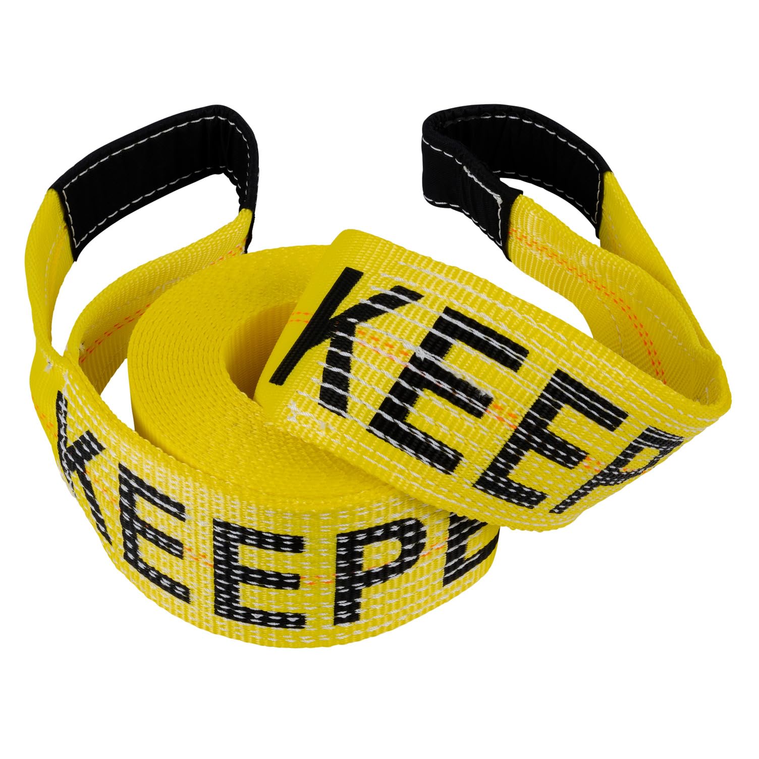 Keeper - 4'' X 30 Emergency Vehicle Towing And Recovery Strap - 10,000 Lbs. Max Vehicle Weight And 20,000 Lbs. Break Strength