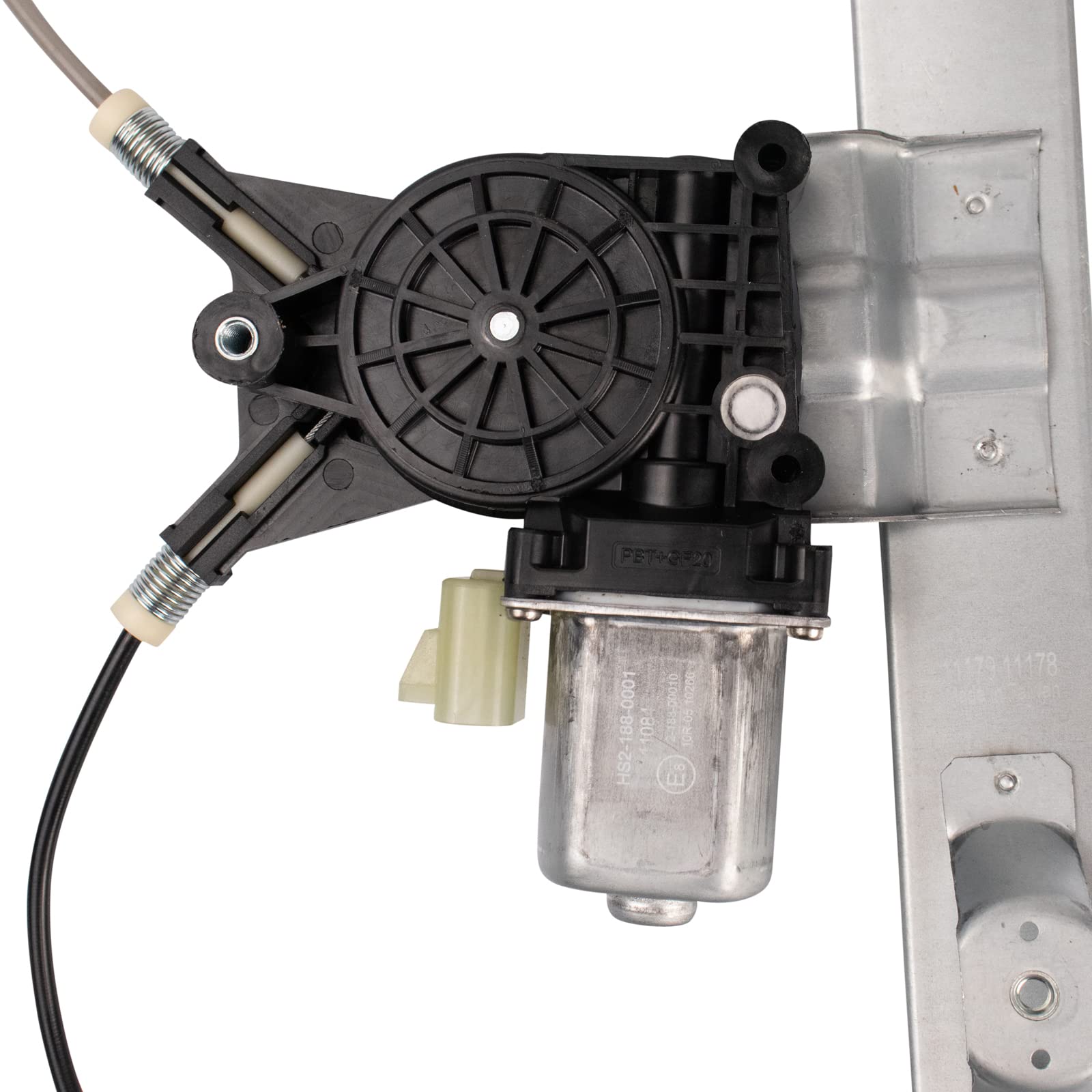 Trq Rear Right Power Window Regulator & Motor Assembly Passenger Side Compatible With 2004-2008 Pontiac Grand Prix