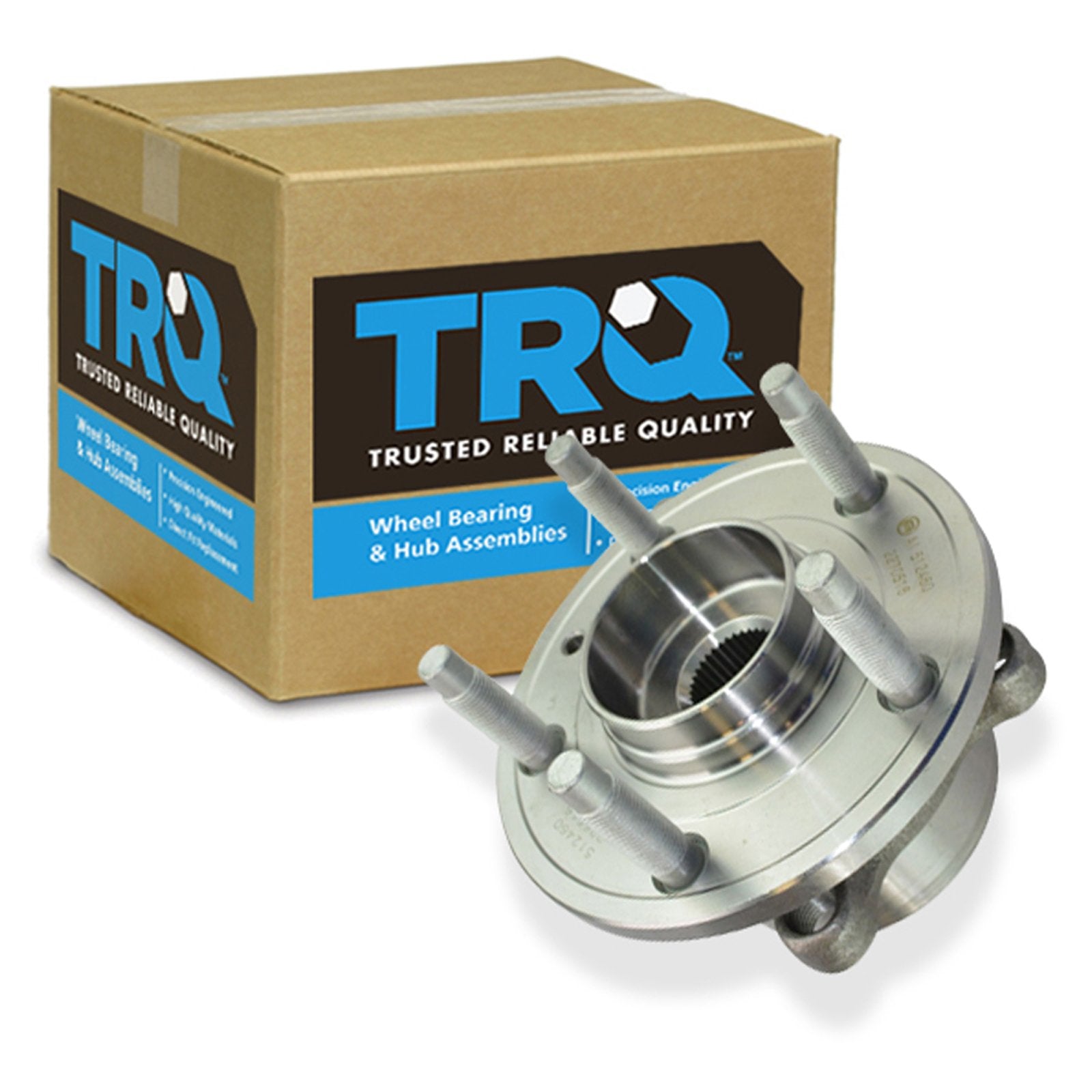 Trq Front Left Right Rear Wheel Hub Bearing Assembly Driver Passenger Side Compatible With 2011-2019 Ford Explorer 2013-2019 Pol