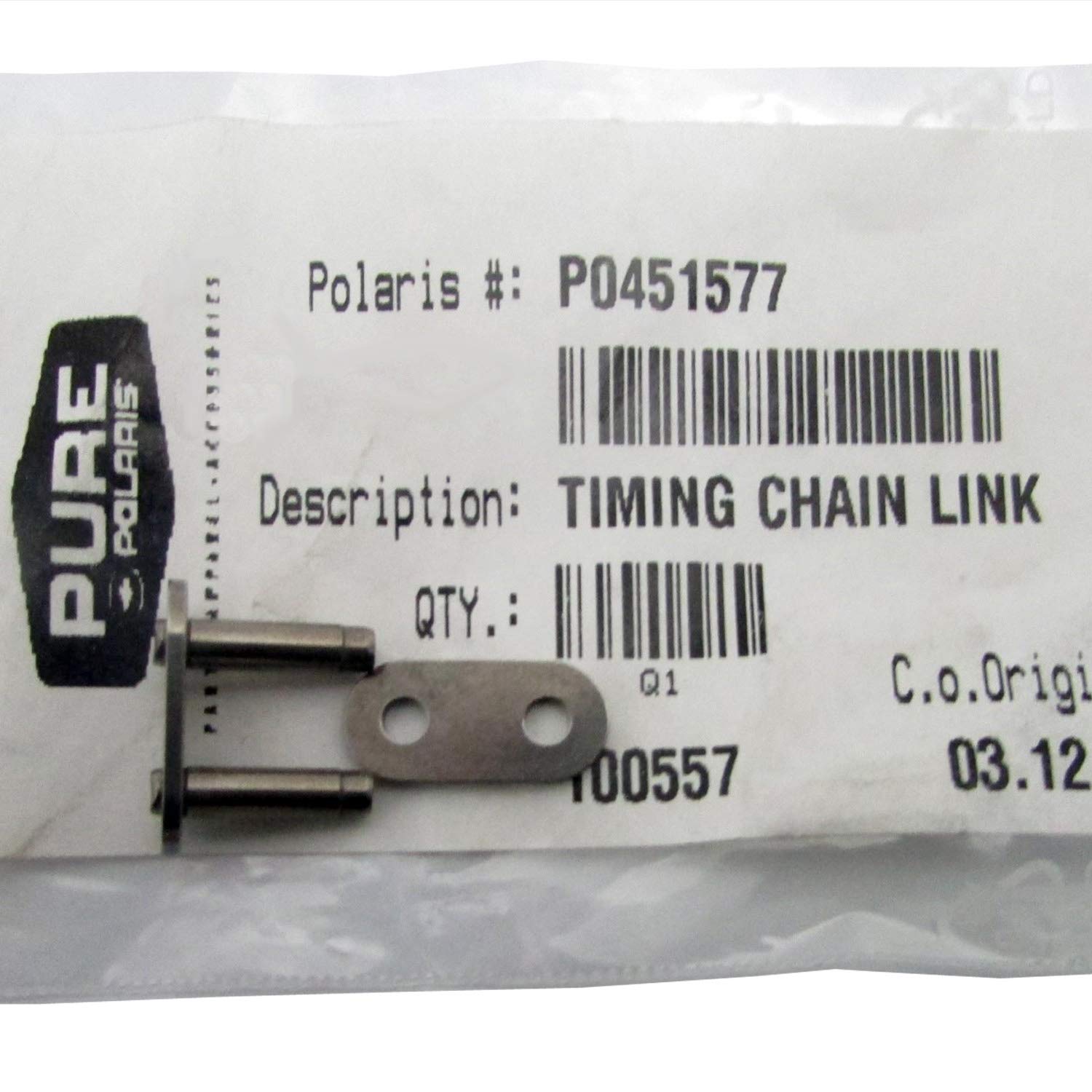 Polaris Snowmobile Link, Timing Chain, Genuine Oem Part 0451577, Qty 1