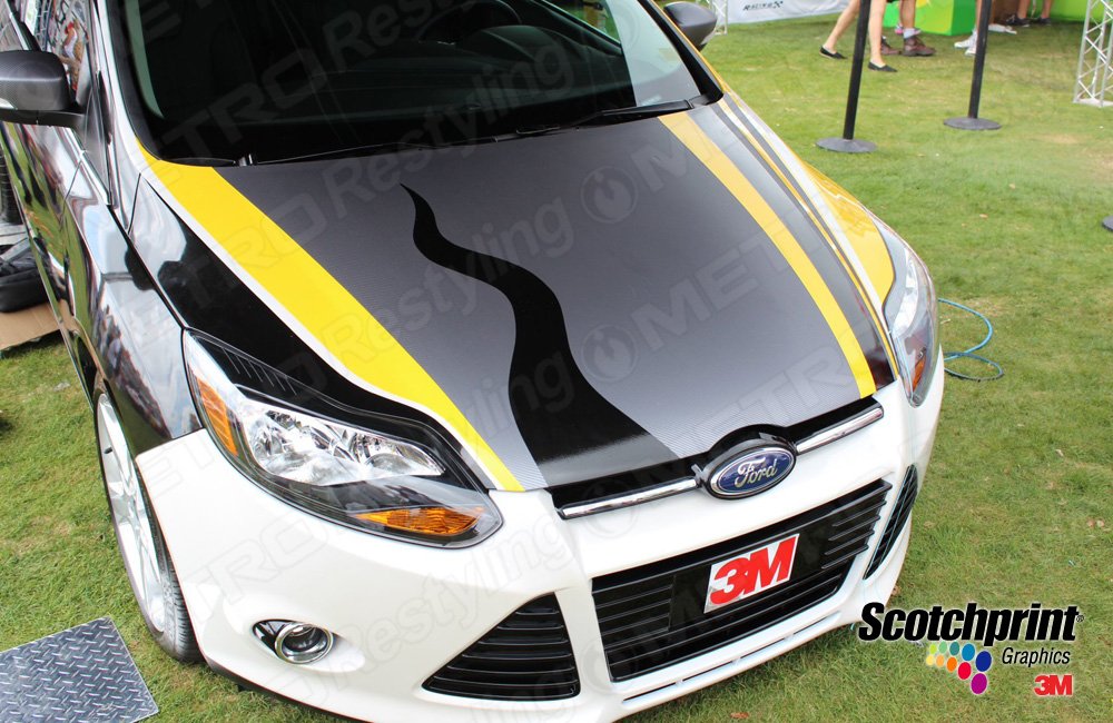 3M 1080 Cf201 Anthracite Carbon Fiber 60''X36'' Vinyl Flex Wrap