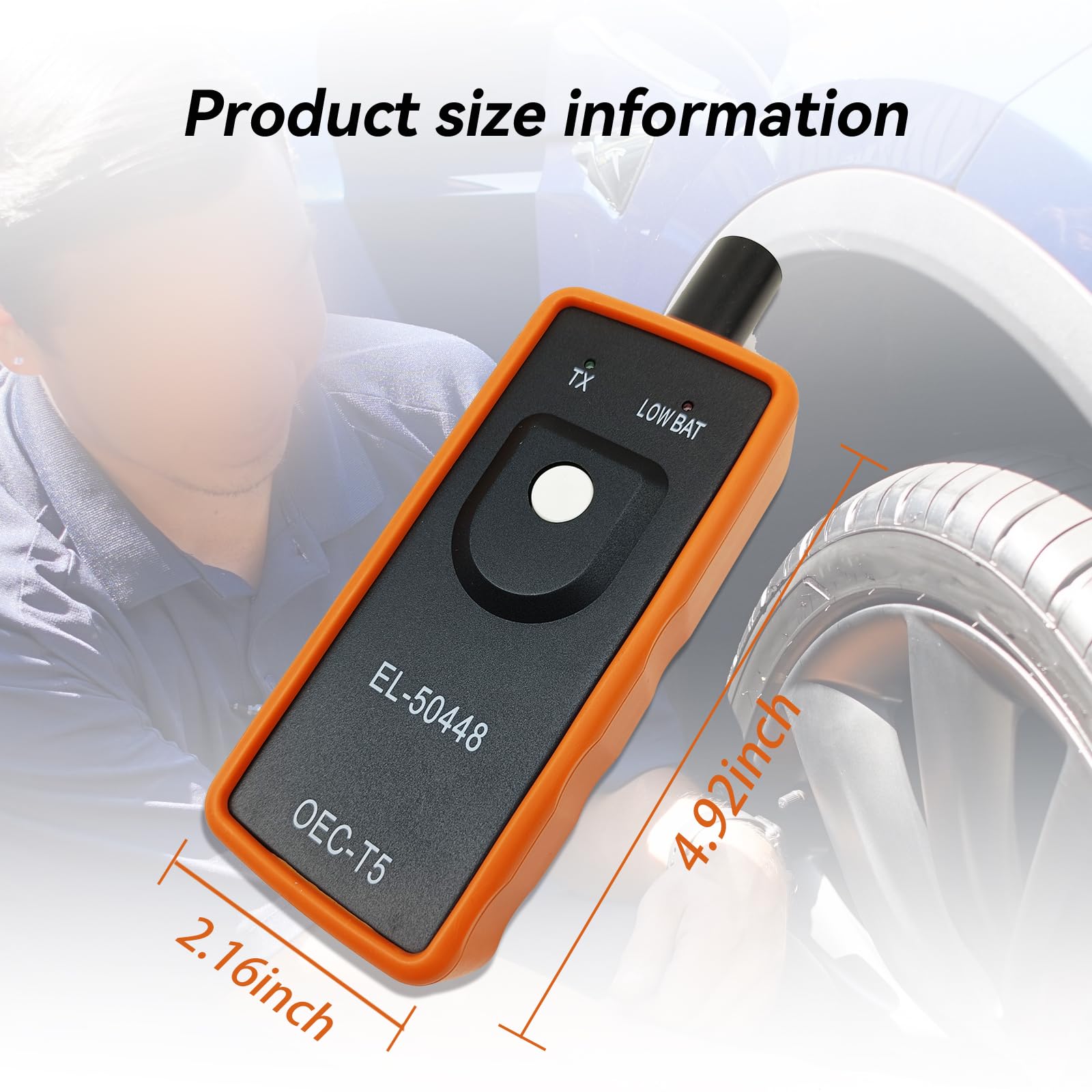 Automotive Tire Sensor Reset Tool, System Programming Training, Tpms Relearn Tool, Tire Pressure Monitor Sensor, El-50448 Oec T5