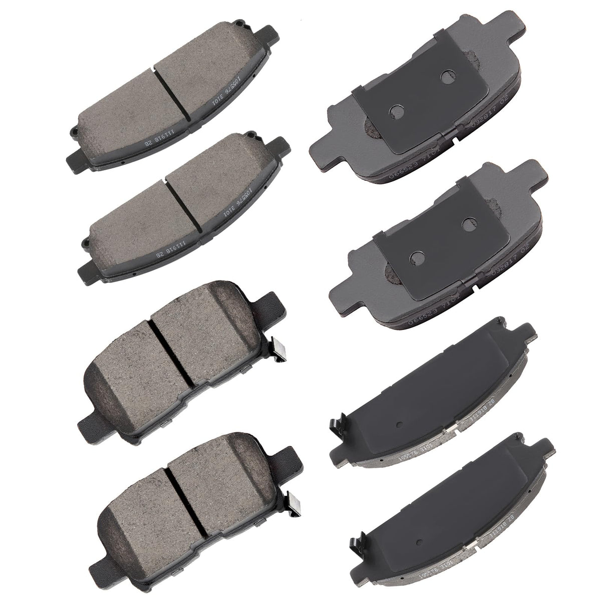 Cciyu D855 D865 Front Rear Ceramic Brake Pads Kits 8Pcs Fit For 2003-2006 For Acura Mdx