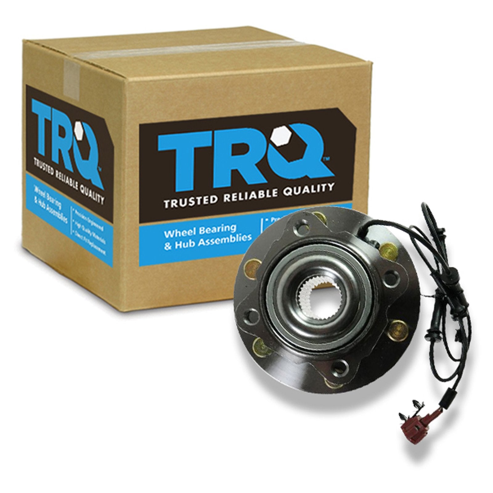 Trq Rear Wheel Bearing & Hub Assembly With Abs Sensor Compatible With 2004-2010 Infiniti Qx56 2005-2012 Nissan Armada 2004 Pathf