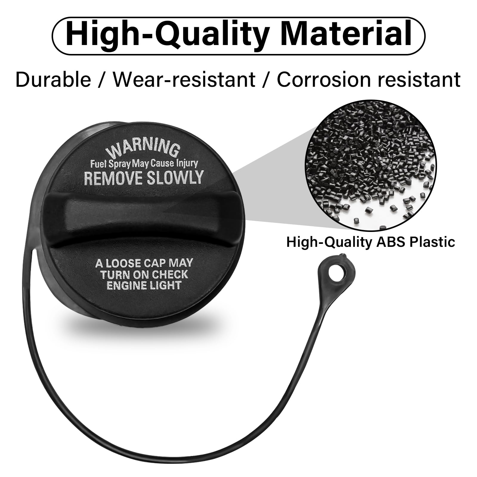 Gas Cap, Fuel Cap Replacement 42031AG000 for Subaru 2008-2011 Impreza WRX STI, 2009-2012 Subaru Forester 42037FE060