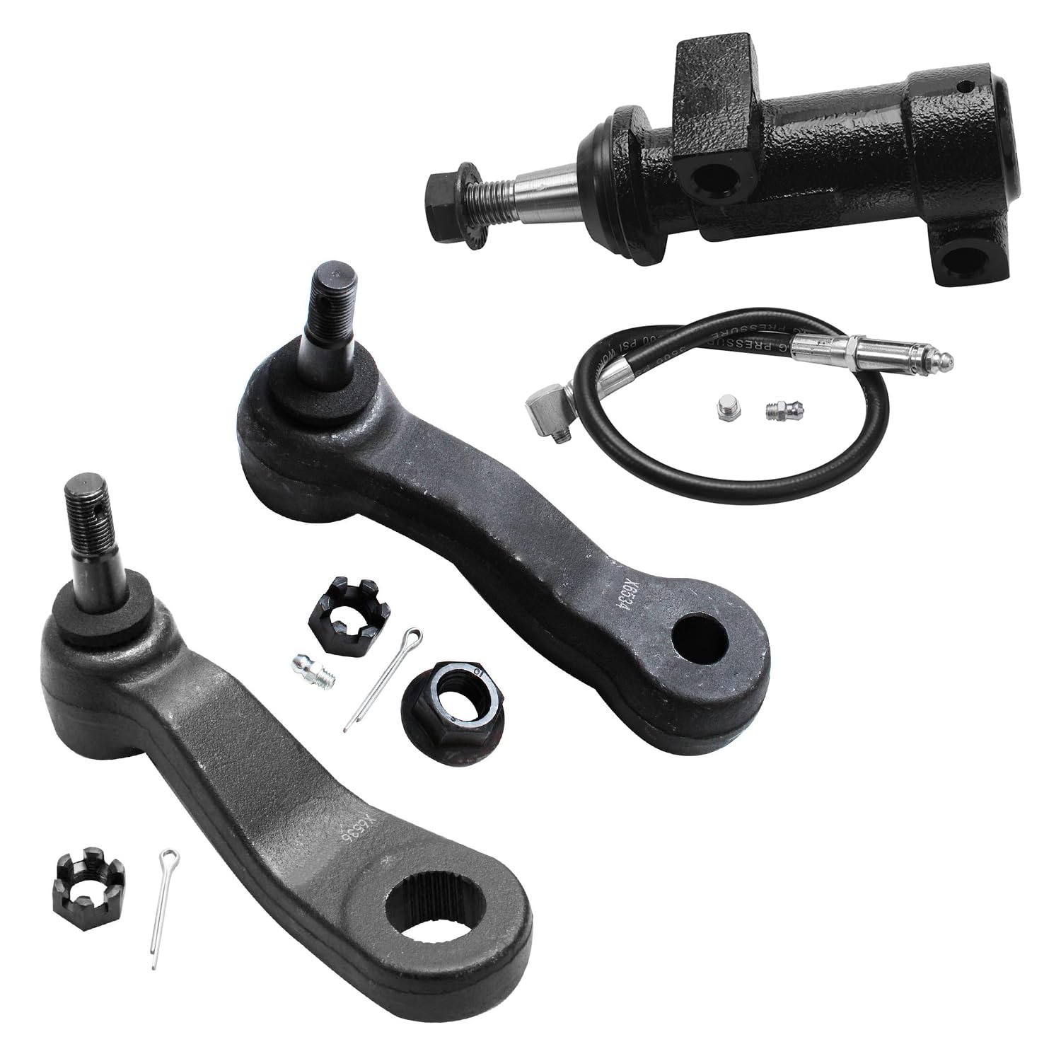 Detroit Axle - Awd Front End 13Pc Suspension Kit For Silverado Sierra Chevy Gmc Avalanche Suburban Yukon Xl 1500 Tahoe Escalade Esv Ext, Upper Control Arms Lower Ball Joints Sway Bars Tie Rods