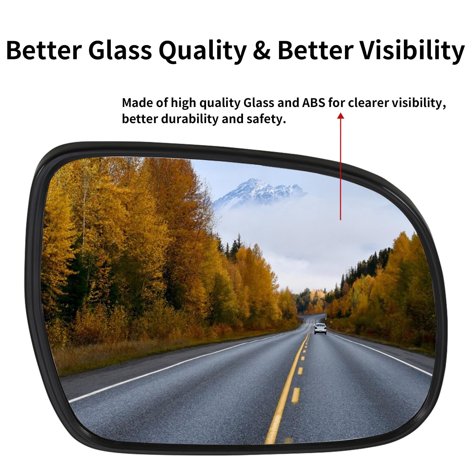 LOIYLLEN Passenger Side Mirror Replacement for Lexus RX330 2004-2006 RX350 2007-2009 RX400h 2006-2009 - Mirrors Glass, Right Sid