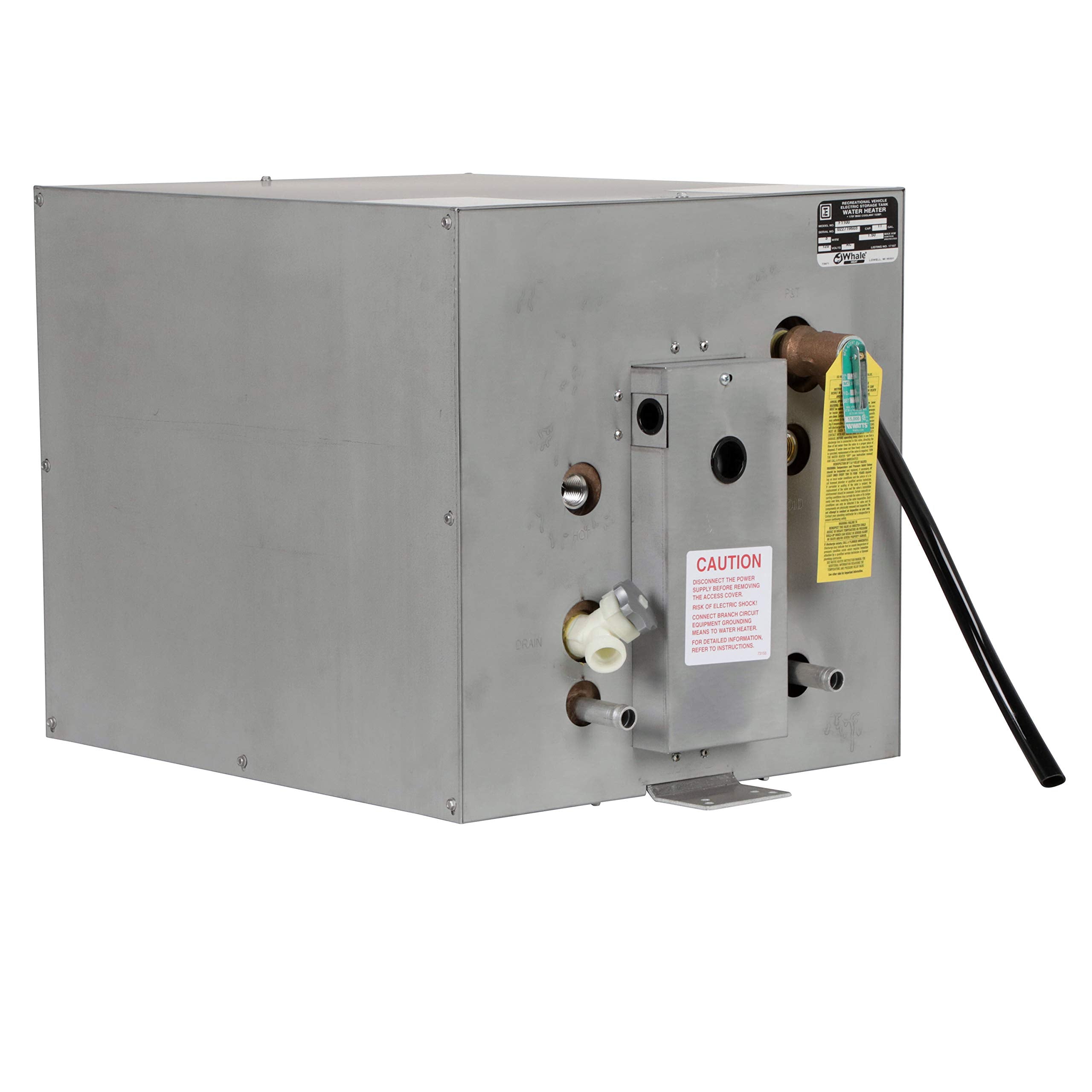 Whale F1100 Water Heater, 11-Gallon Capacity, 120V, Front Heat Exchanger, 16 Inches W X 22 Inches D X 16 Inches H