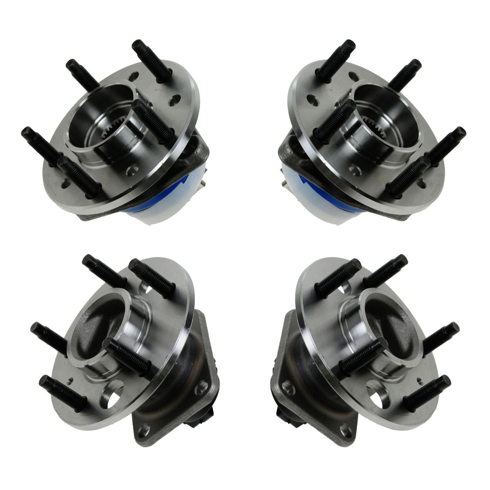 Trq Wheel Hub Bearings Assembly Set Compatible With 2004-2005 Chevrolet Classic 2001-2003 Malibu 1999-2004 Oldsmobile Alero 1999