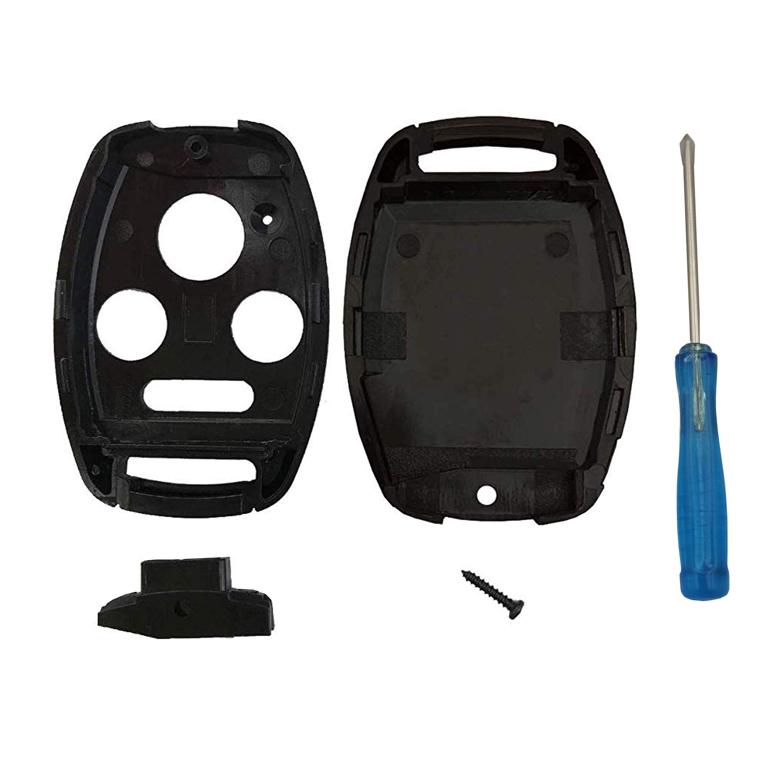 The Best 3+1 Buttons Replacement For Key Fob Shell Keyless Entry Remote Honda Key Fob Case With Screwdriver Fit For Honda 2008-2