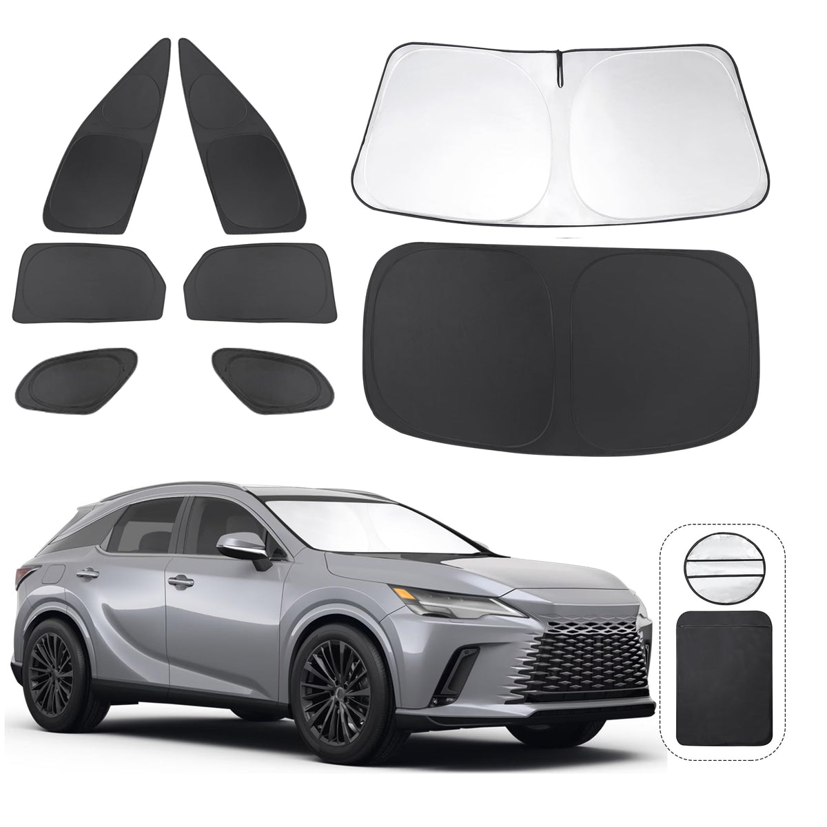 Tinglu Window Shades For Lexus Rx 2023 2024 2025 Accessories Car Side Full Windo WBCARB0D93HTN82