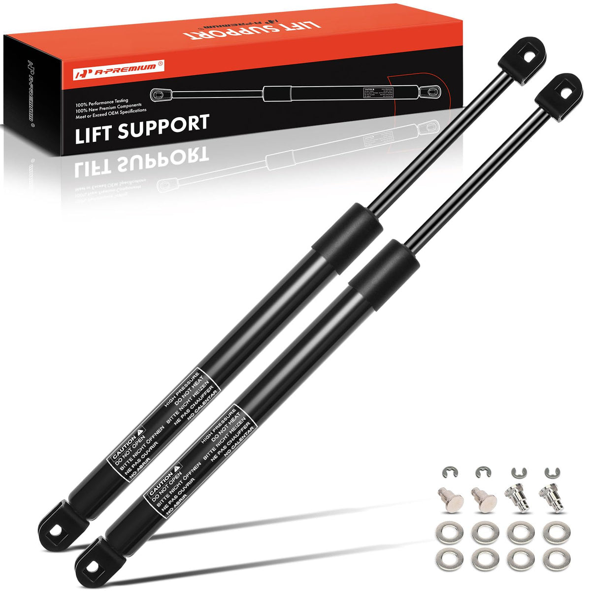 A-Premium Rear Tailgate Lift Supports Shocks Struts Compatible with Toyota Models - 4Runner 1996-2000 2.7L & 1996-2002 3.4L U-Bl