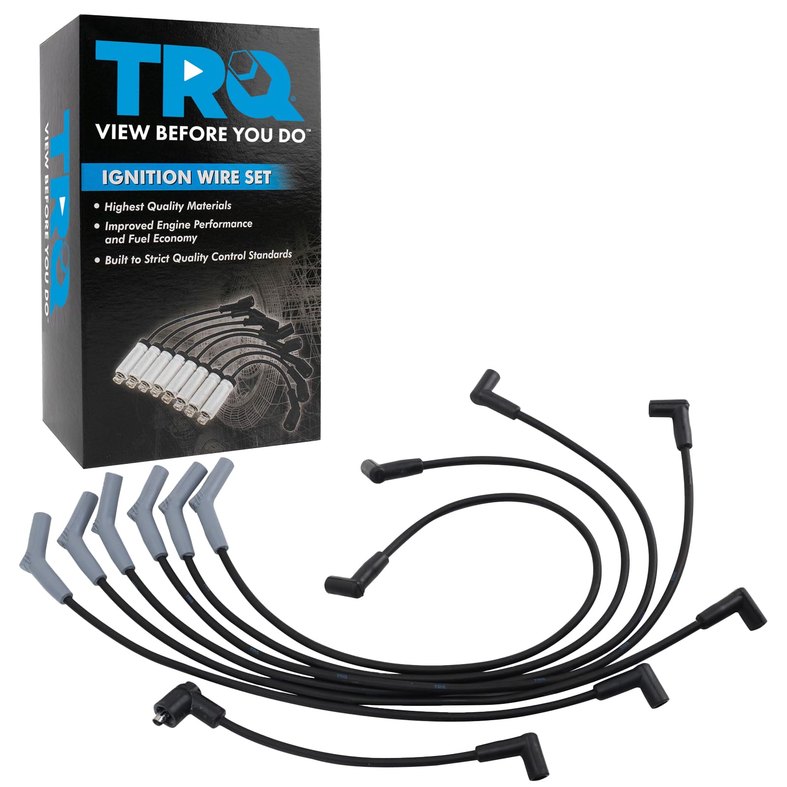 Trq Spark Plug Wire Set Compatible With 1986-1995 Ford 1986-1995 Mercury