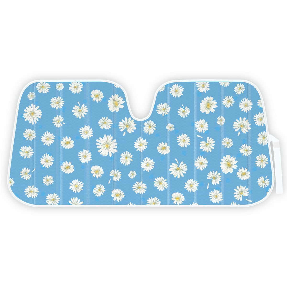 C&C Blue Daisy Car Windshield Sun Shade - Sun Visor Sunshade for Car Windshield - Window Shades for Cars, SUV & Truck - Dash Cov