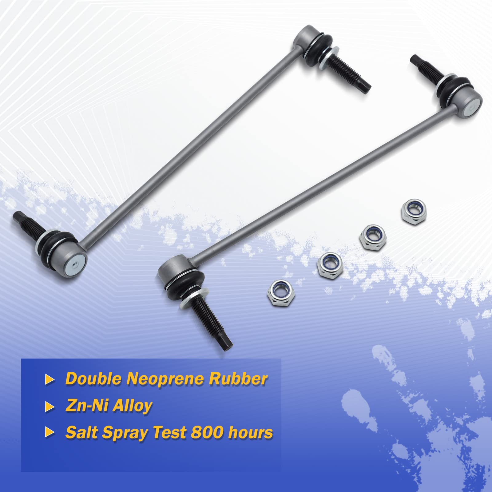 Zinc-Nickel Alloy Stabilizer Sway Bar Links For 2011-2018 Ford Explorer Police Interceptor K750616 K750617