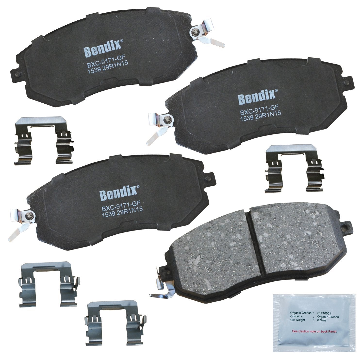 Bendix Priority1 Cfc1539 Ceramic Front Brake Pads For Select Models Scion Fr-S, Subaru Brz, Crosstrek, Forester, Impreza, Legacy