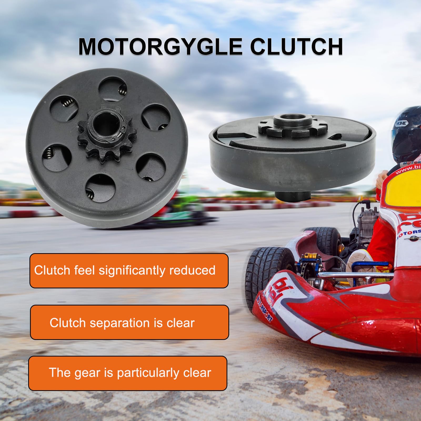 Centrifugal Clutch 3/4 Shaft And 10 Tooth Fit For #40/41/420 Chain Sprocket For Go-Karts Mini Bike Lawnmower Engine 6.5Hp