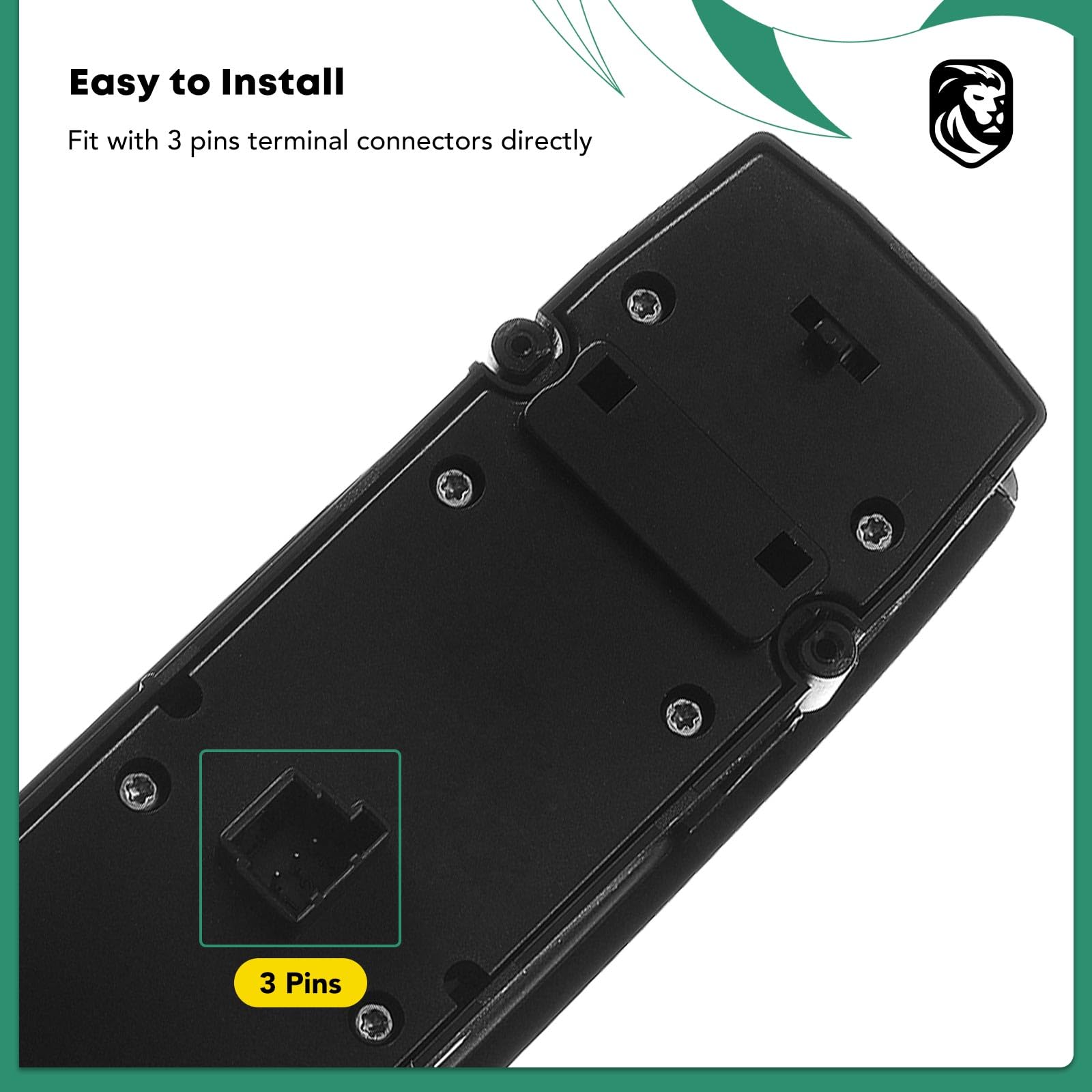 Yhtauto Master Power Window Switch Driver Side Replacement For 2009-2012 Mercedes-Benz C230 C250 C300 C350 C63 E350 E550 E63 Amg